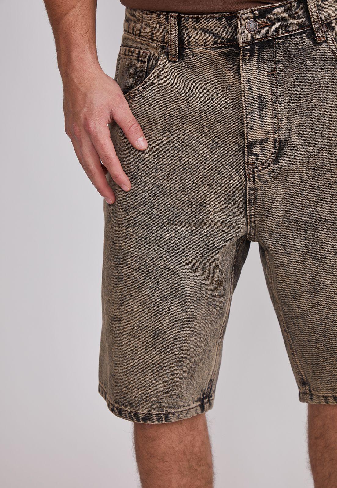 Bermuda Hombre Regular Proceso Café Sioux-2