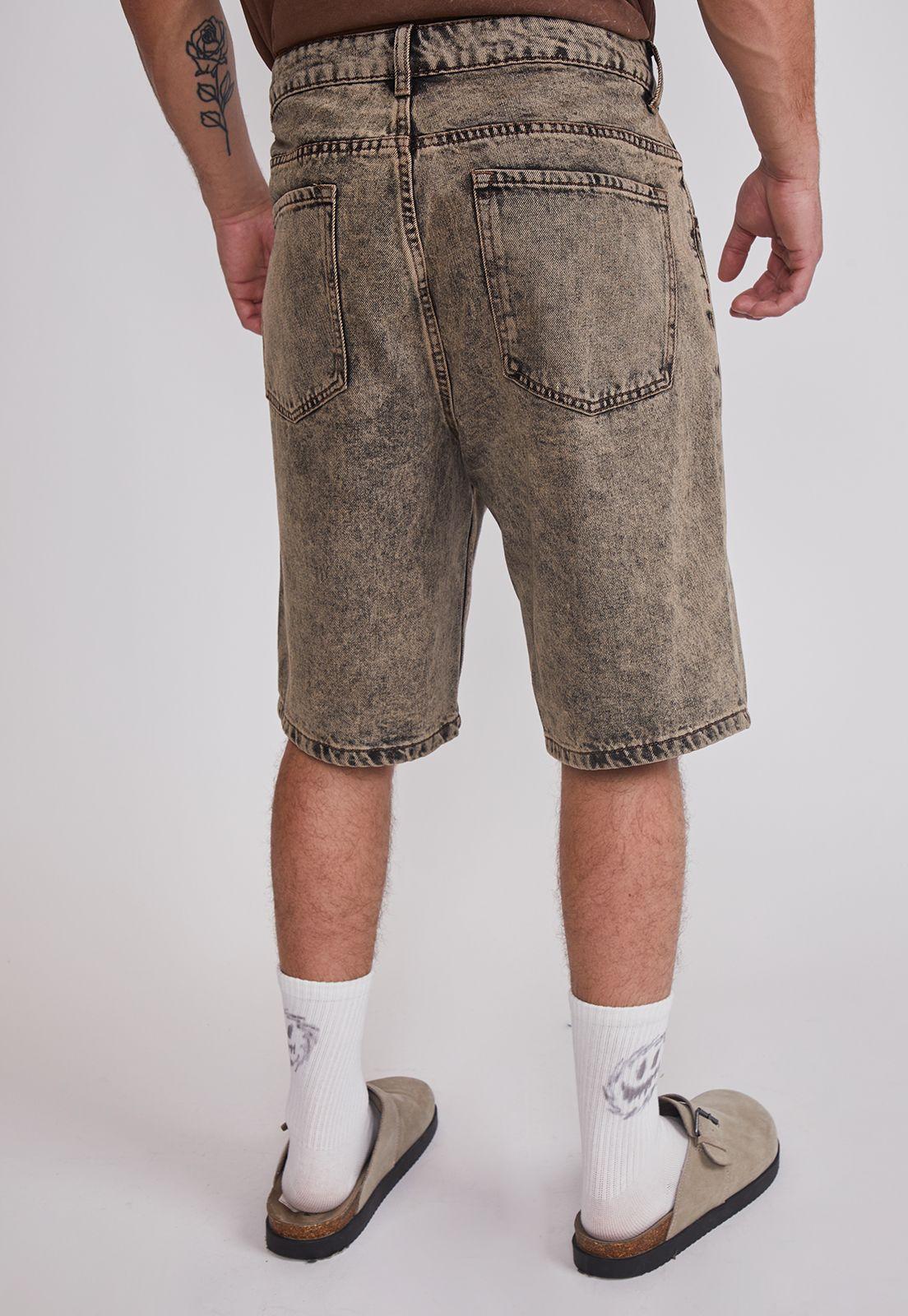 Bermuda Hombre Regular Proceso Café Sioux-3