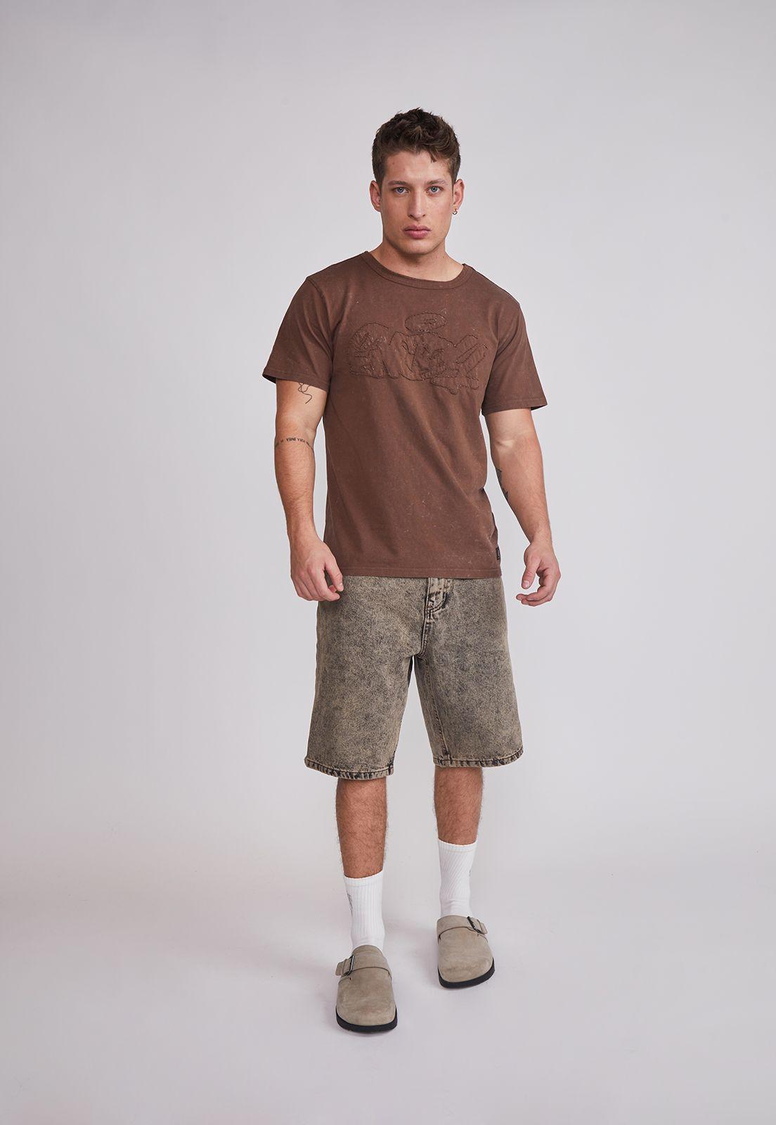 Bermuda Hombre Regular Proceso Café Sioux-4