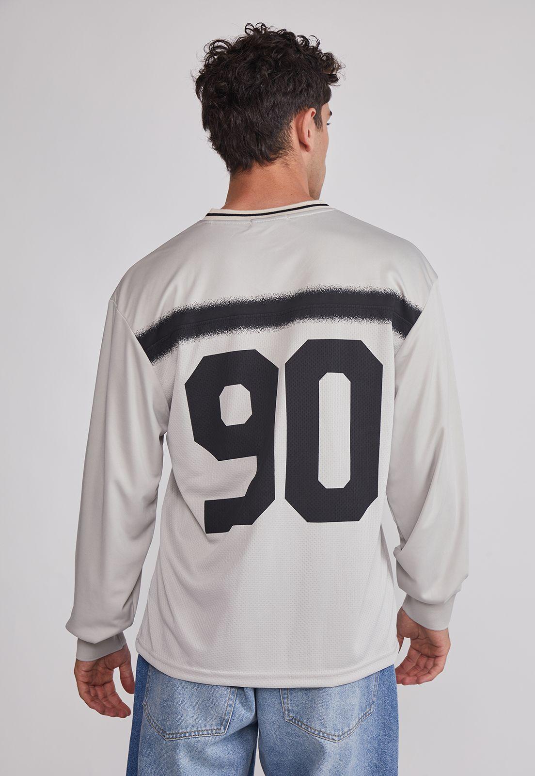 Polera Hombre Fútbol Retro Gris Sioux-4