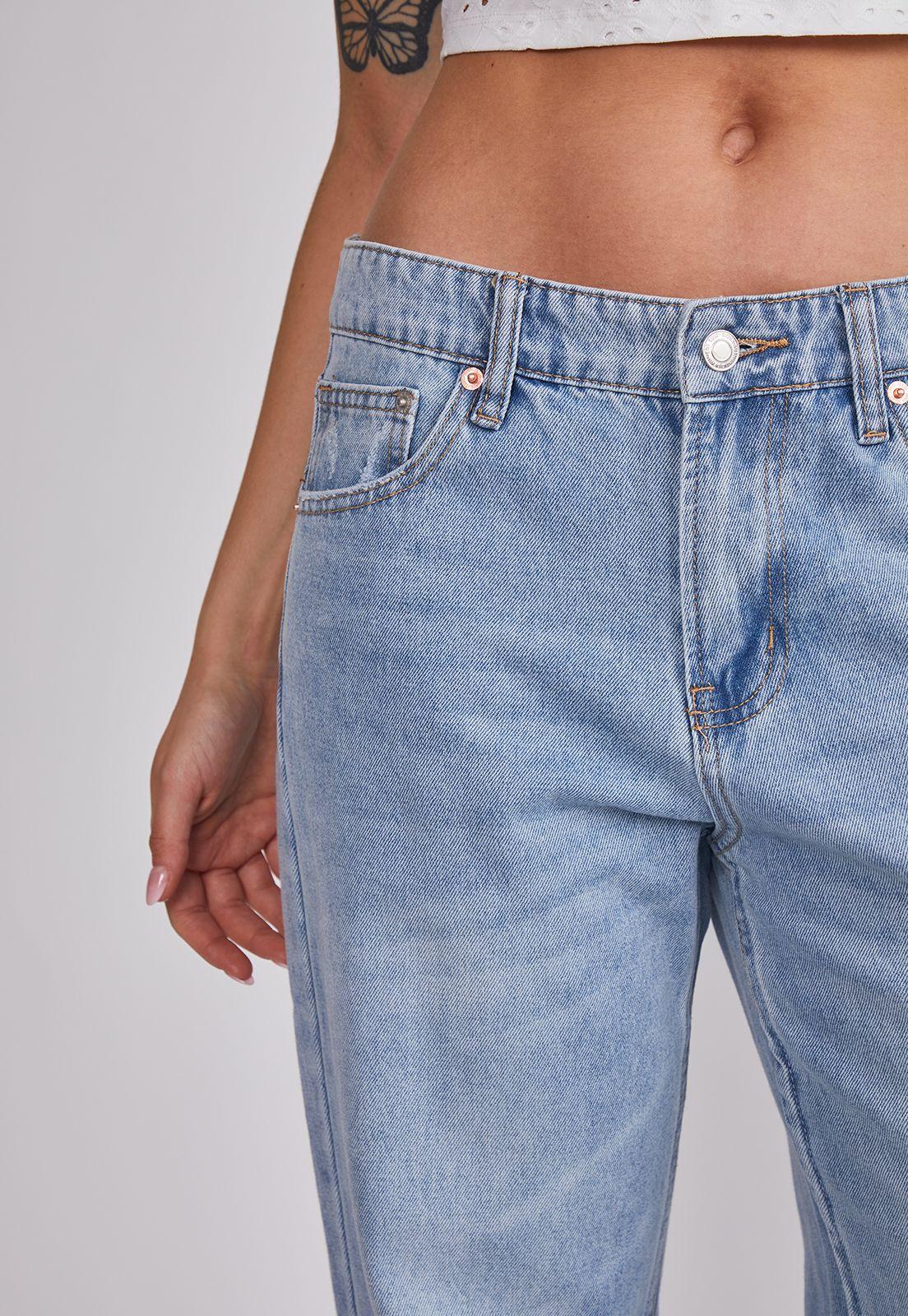 Jeans Mujer Baggy Claro Celeste Sioux-2