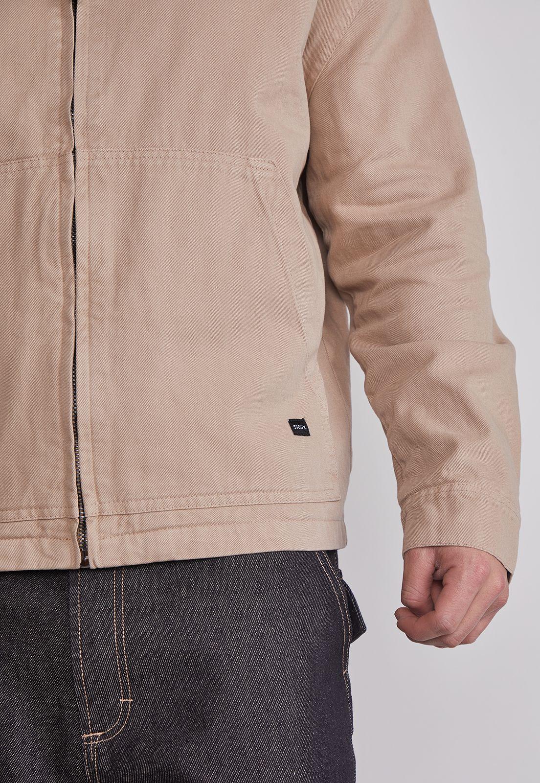 Chaqueta Hombre Con Cierre Metal Beige Sioux-2