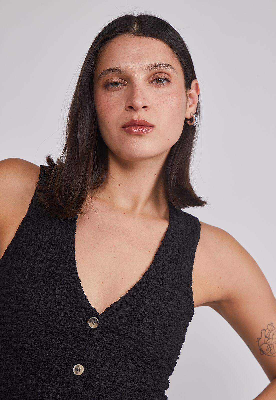 Peto Mujer Tipo Vestido Negro Sioux-2