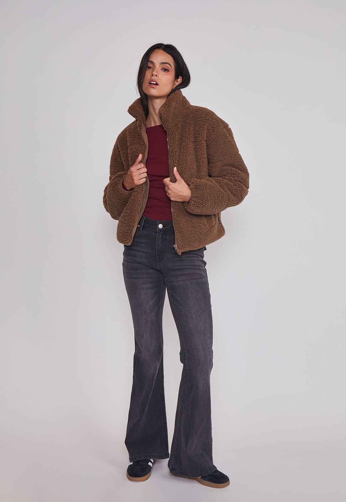 Polar Mujer Chiporro Acolchado Café Sioux-2