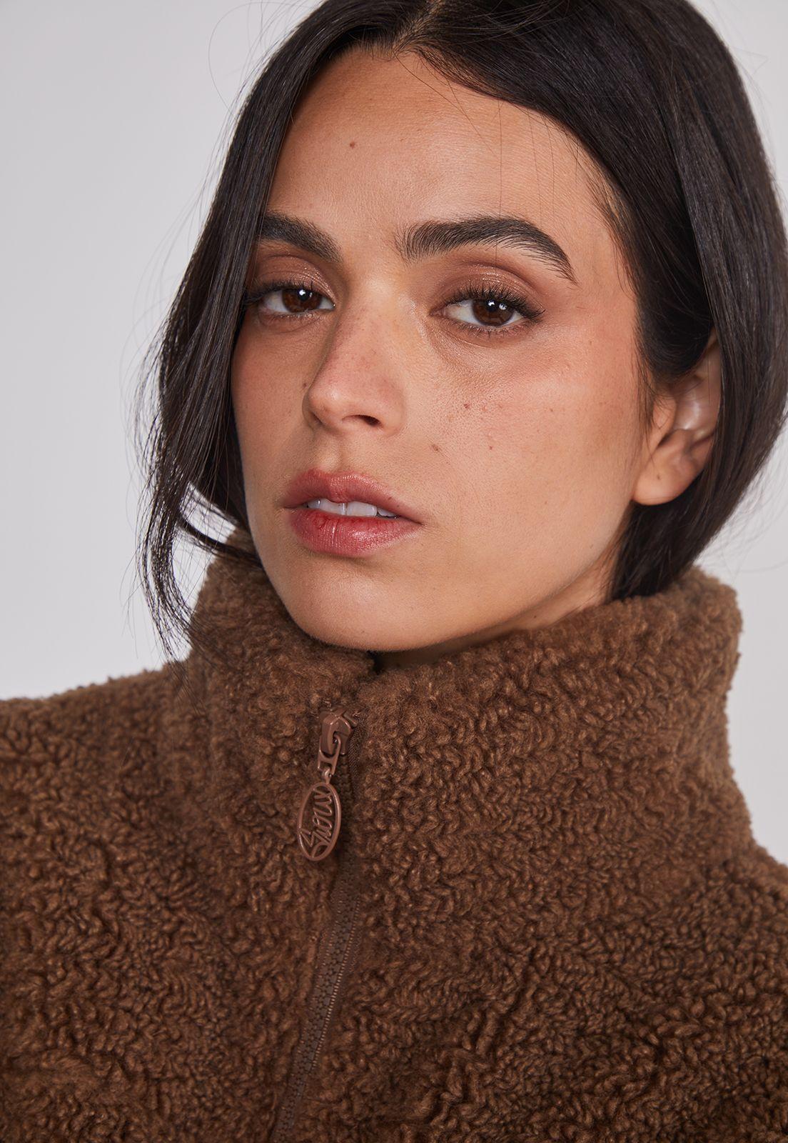 Polar Mujer Chiporro Acolchado Café Sioux-3