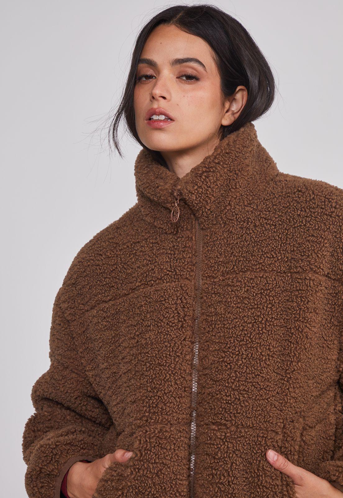 Polar Mujer Chiporro Acolchado Café Sioux-4