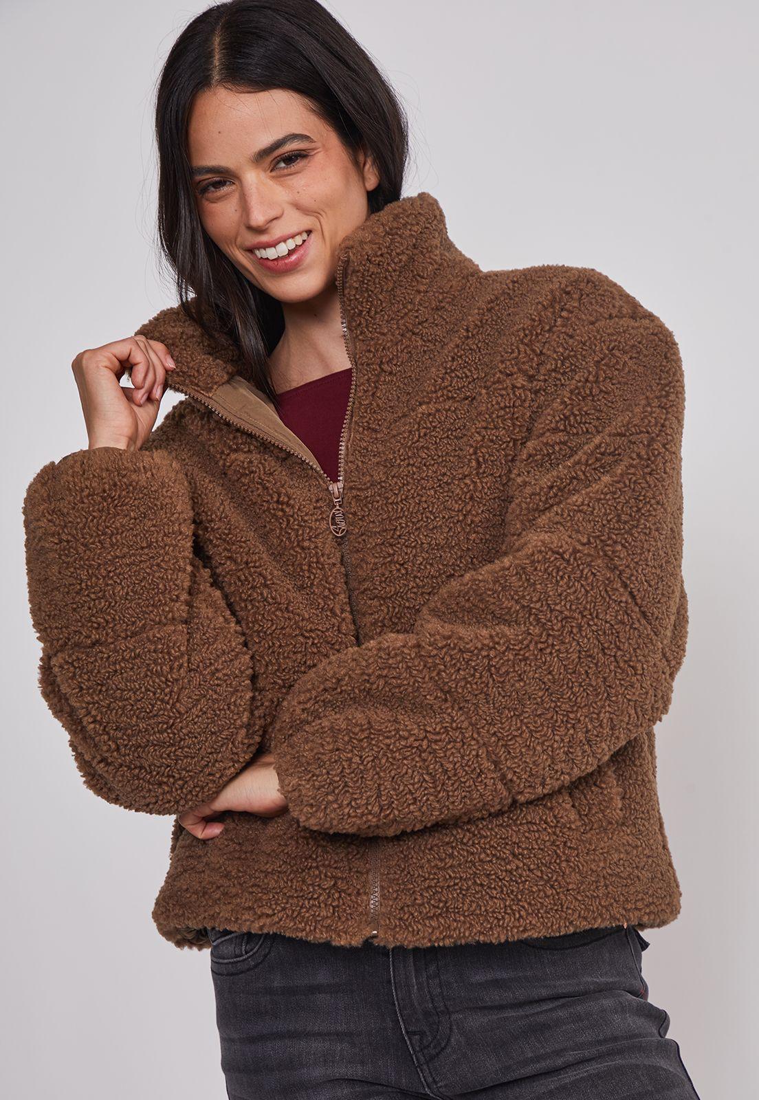 Polar Mujer Chiporro Acolchado Café Sioux-5