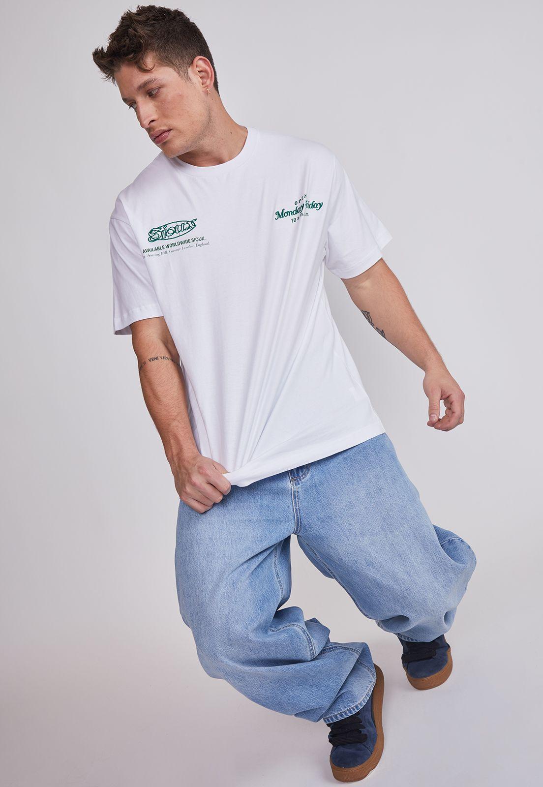 Jeans Hombre Skater Ligth Celeste Sioux-1