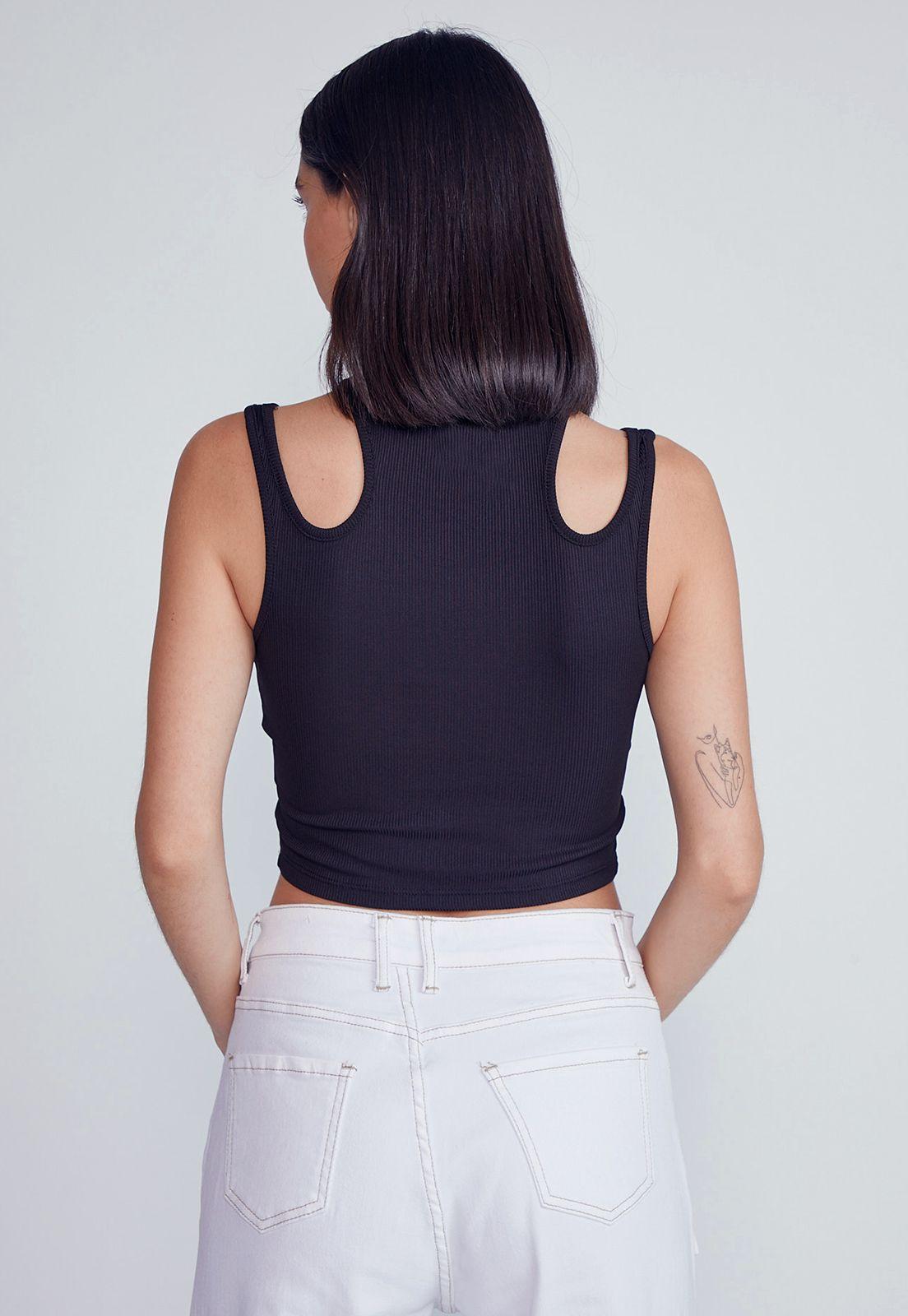 Peto Mujer Hombros Negro Sioux-2
