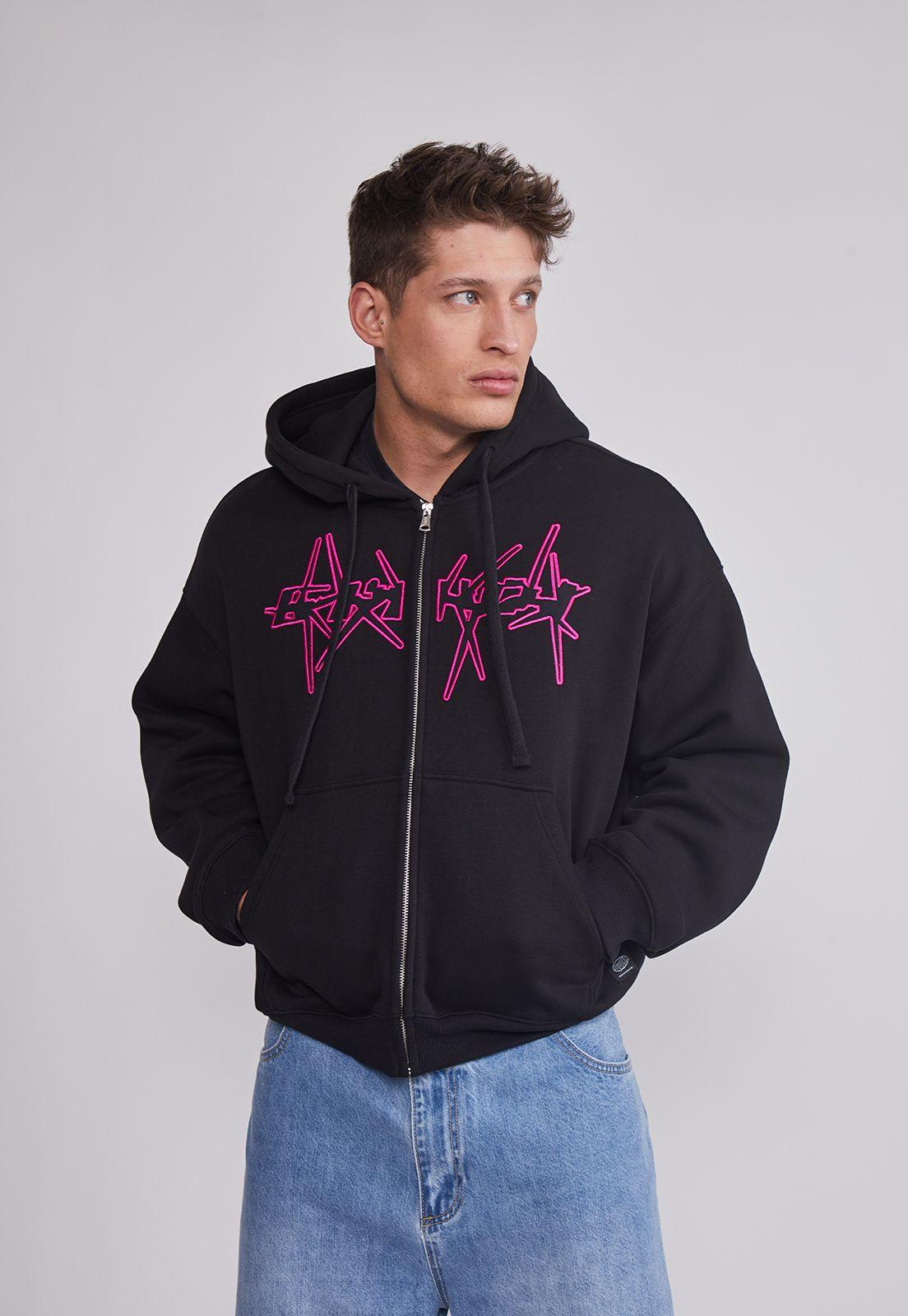 Polerón Hombre Boxy fit Negro Sioux-0