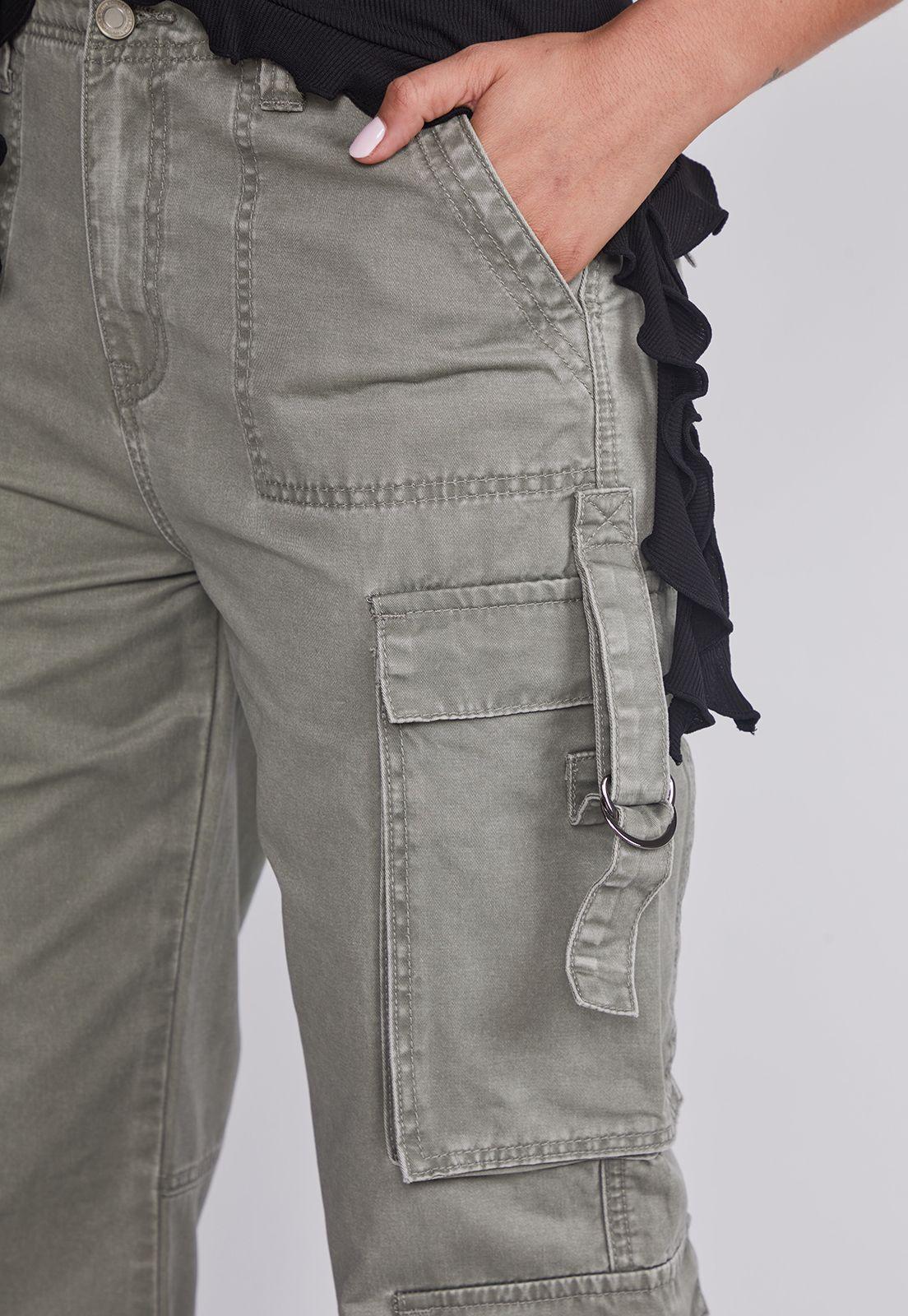 Pantalón Mujer Verde Tiradores Sioux-2