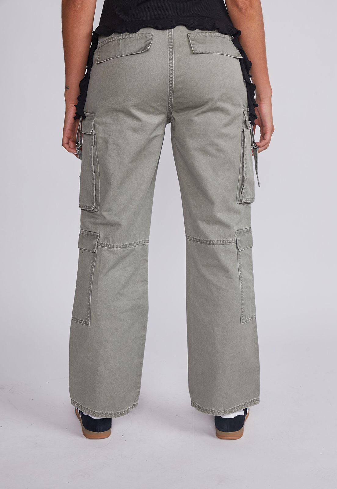 Pantalón Mujer Verde Tiradores Sioux-3