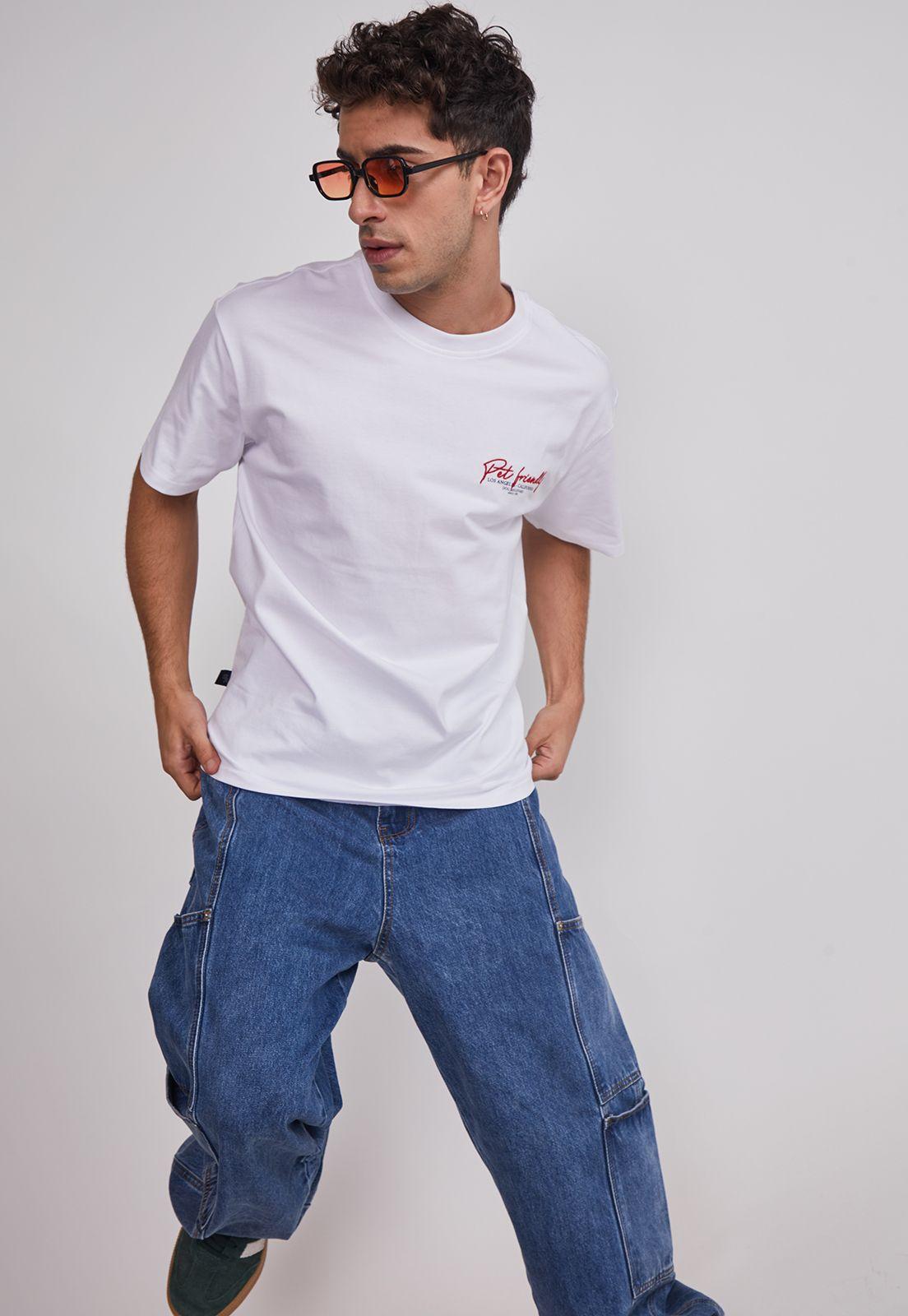 Polera Hombre Pet Friendly Blanco Sioux-5