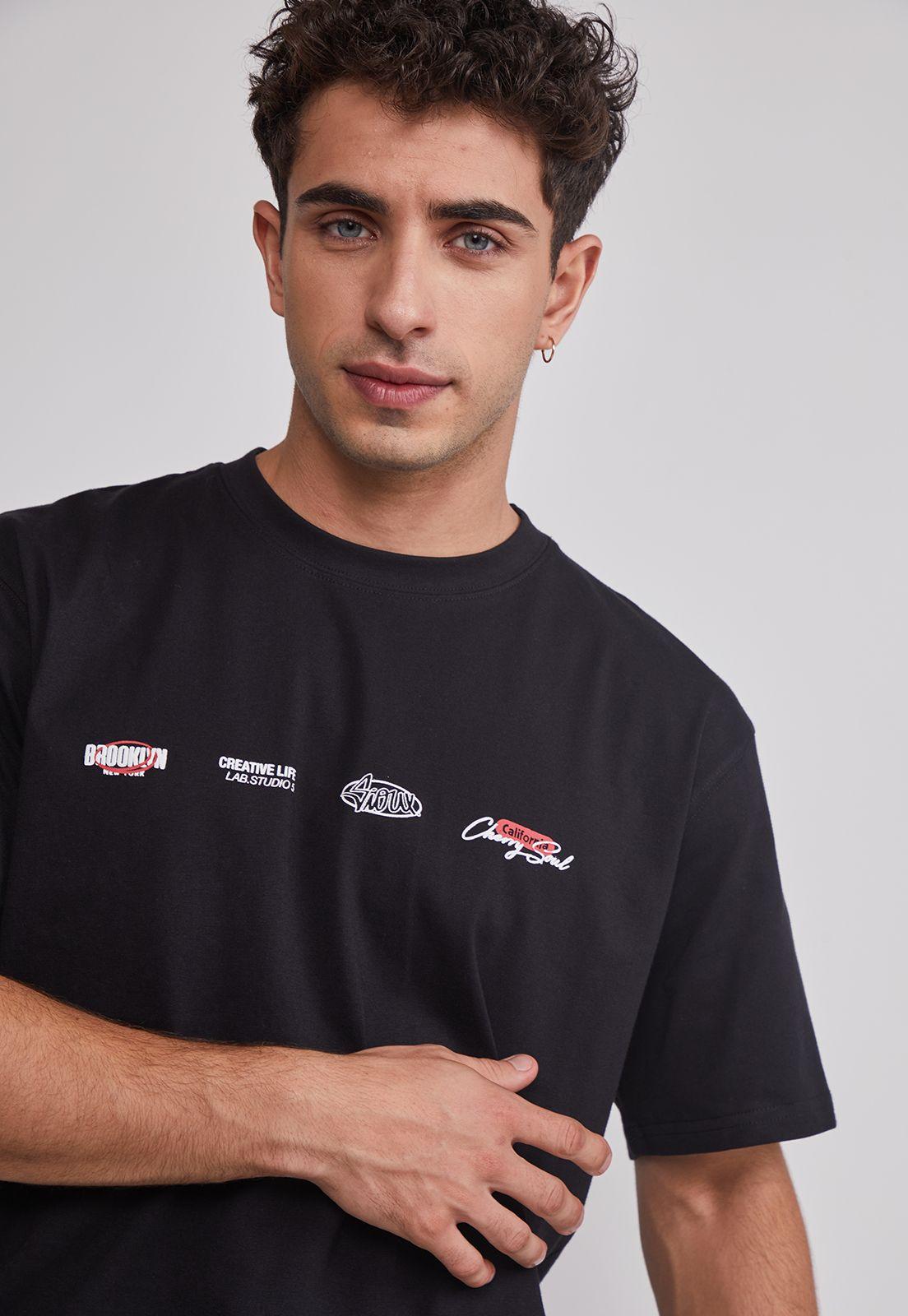 Polera Hombre Cherry Negro Sioux-3