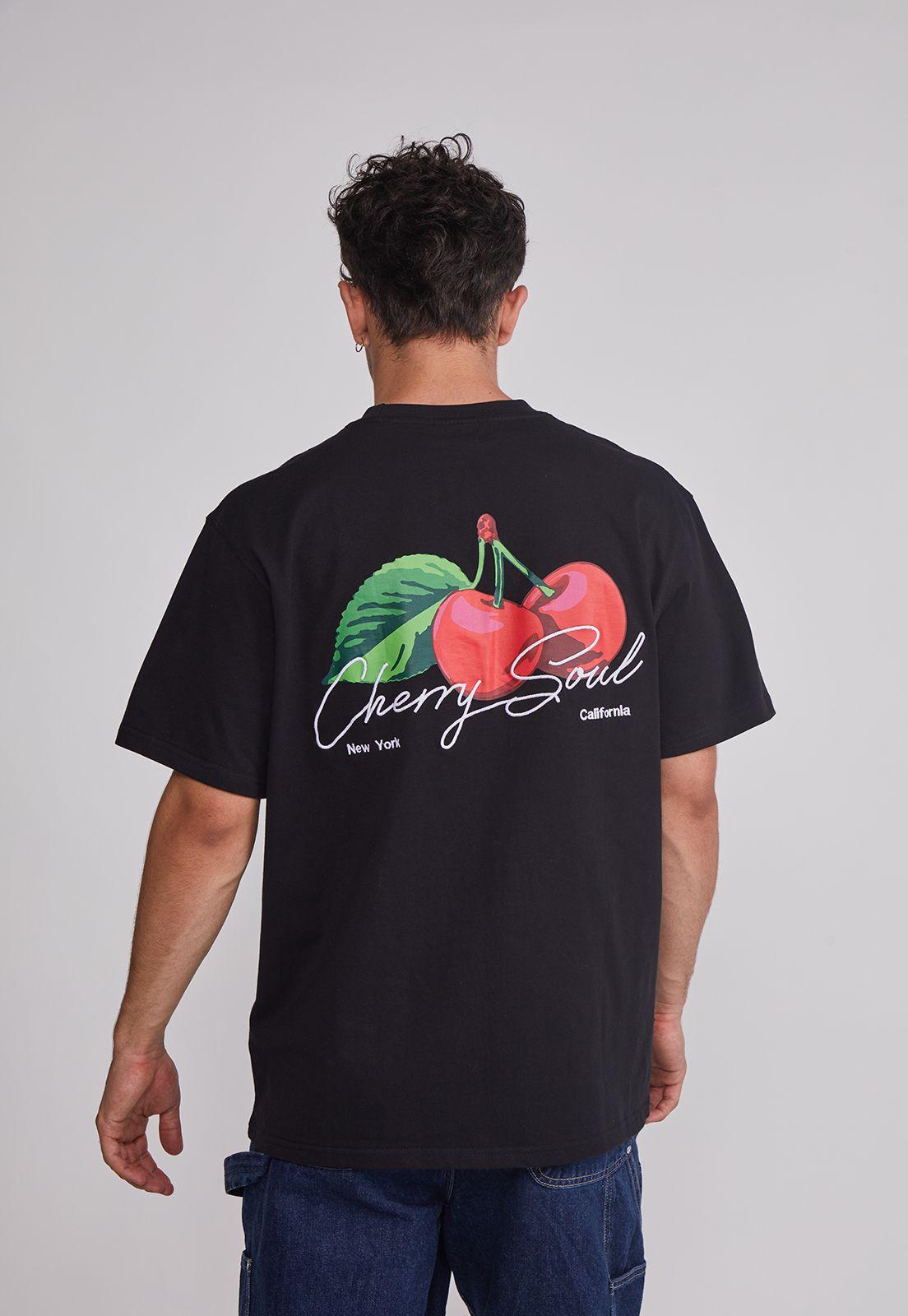 Polera Hombre Cherry Negro Sioux-4