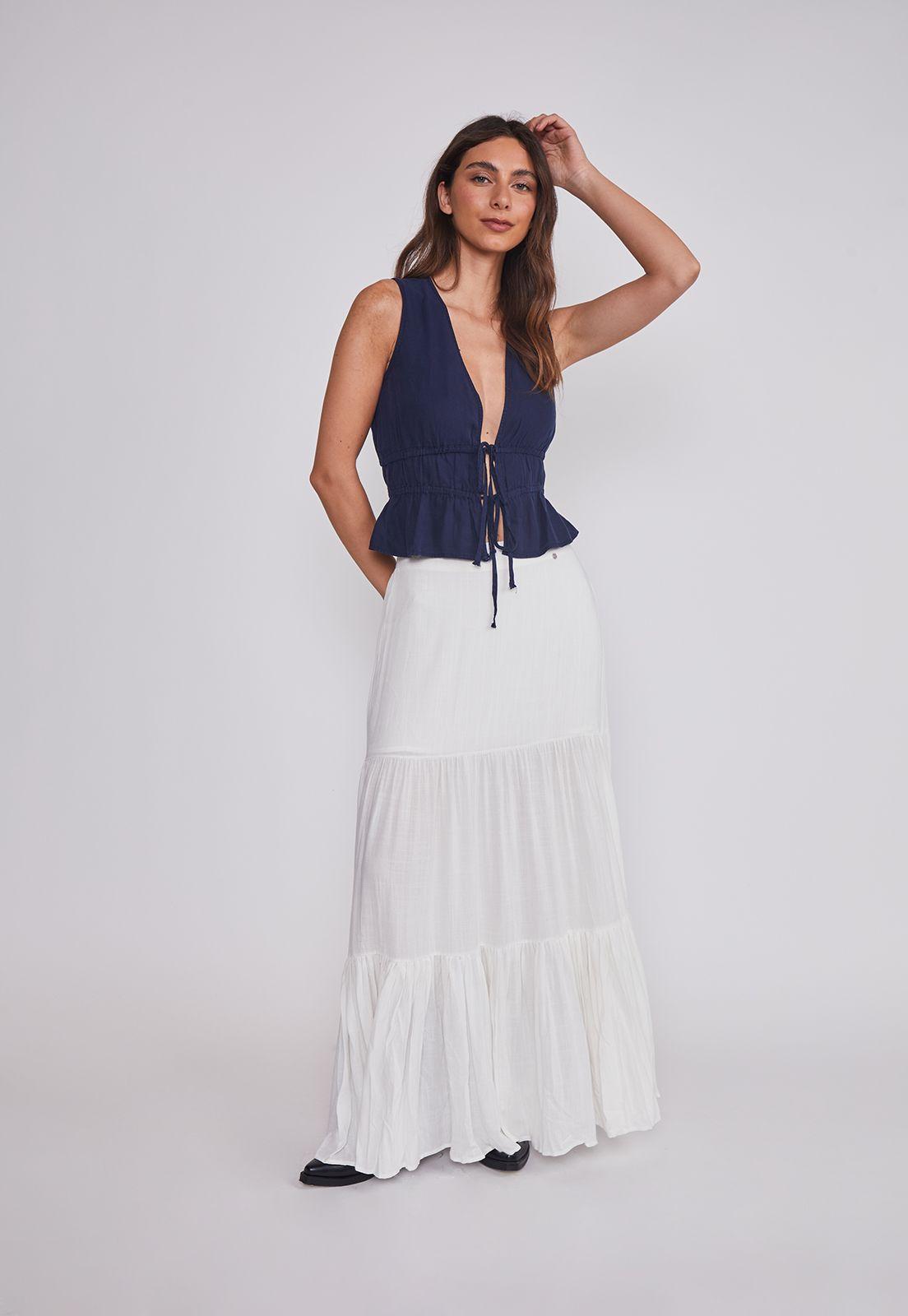 Falda Mujer Larga Boho Crudo Sioux-1