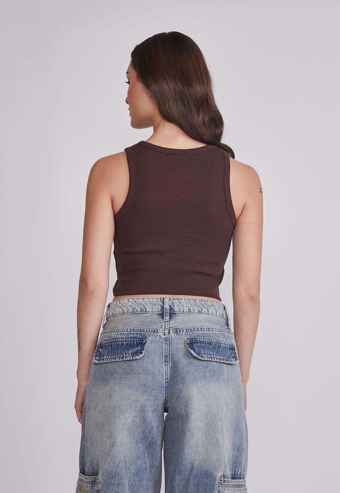 Peto Mujer Halter Crop Azul Sioux-3