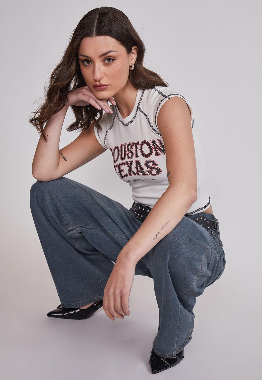 Jeans Mujer Baggy Lavado Celeste Sioux-1
