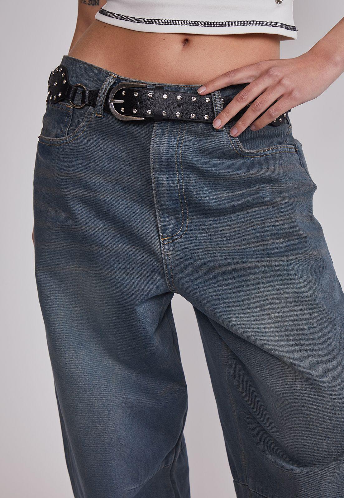 Jeans Mujer Baggy Lavado Celeste Sioux-2