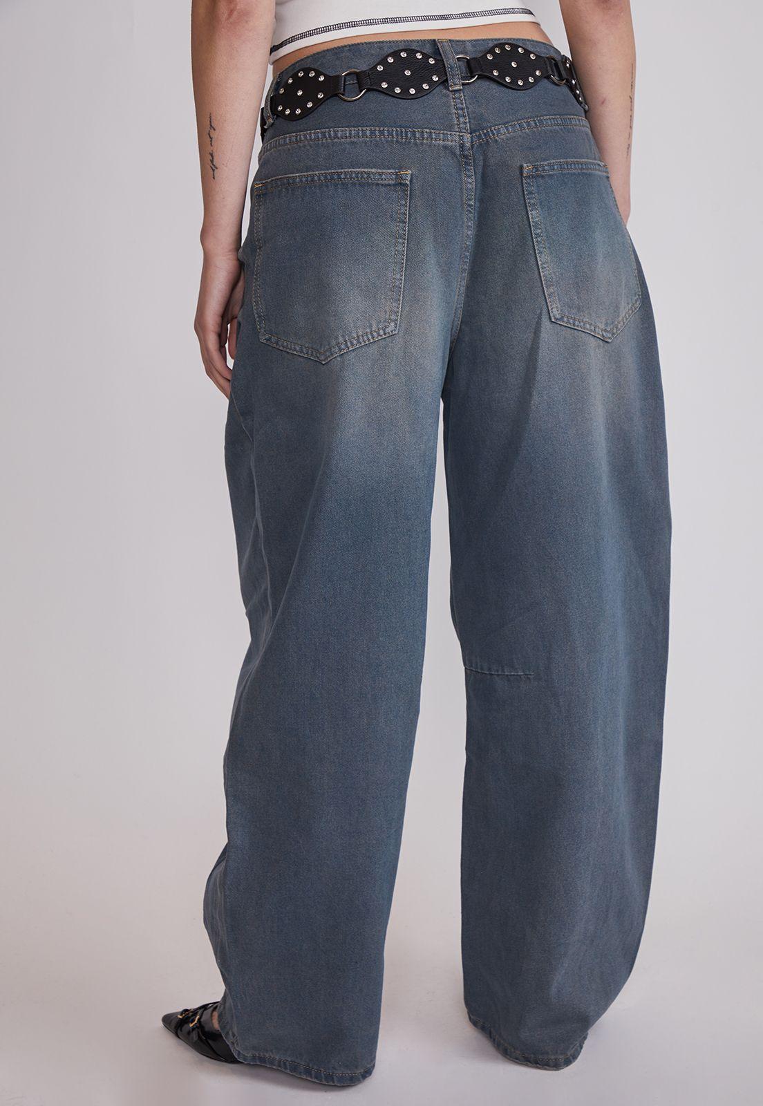 Jeans Mujer Baggy Lavado Celeste Sioux-3
