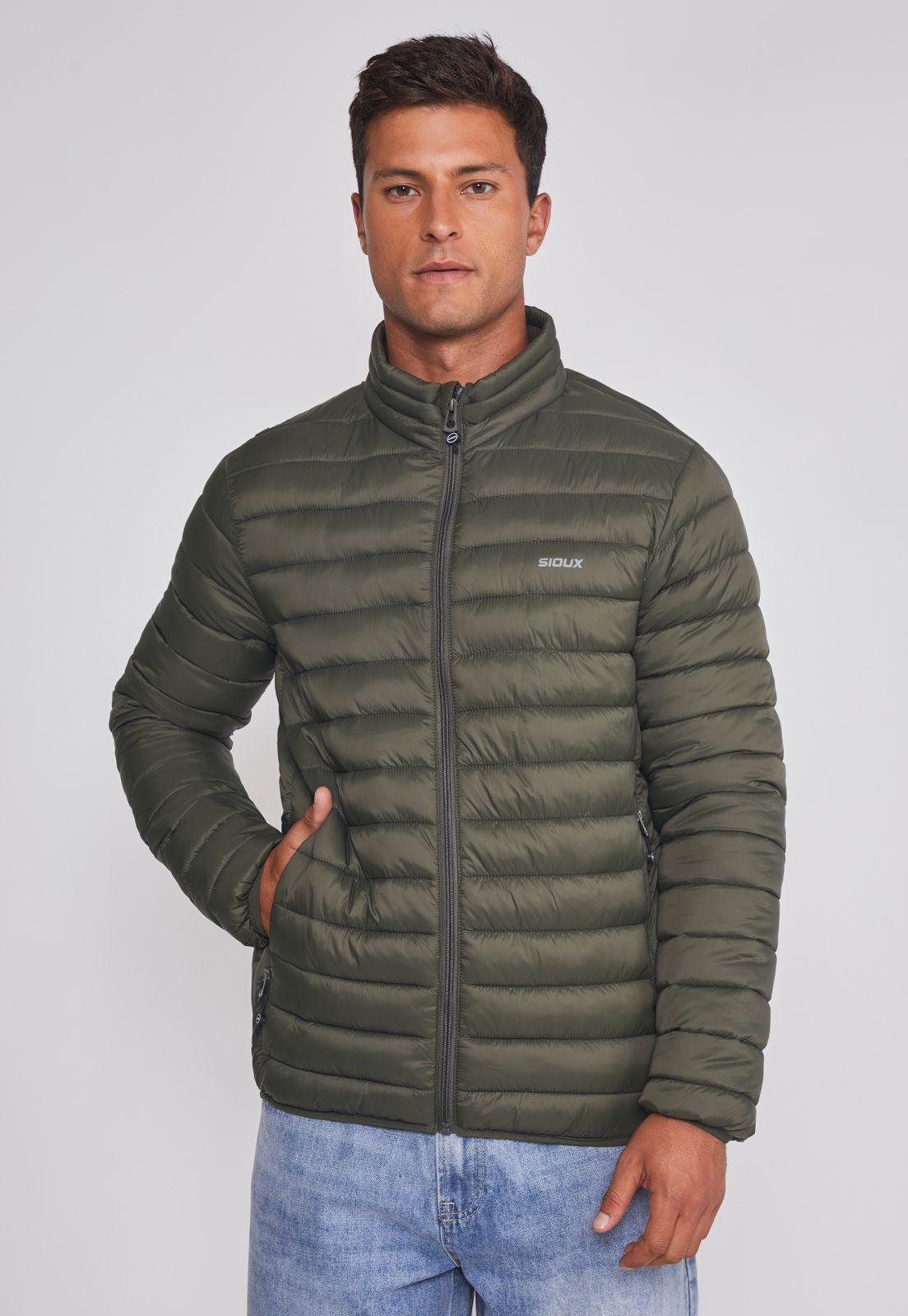 Parka Hombre Basica Lineas Verde Sioux-0