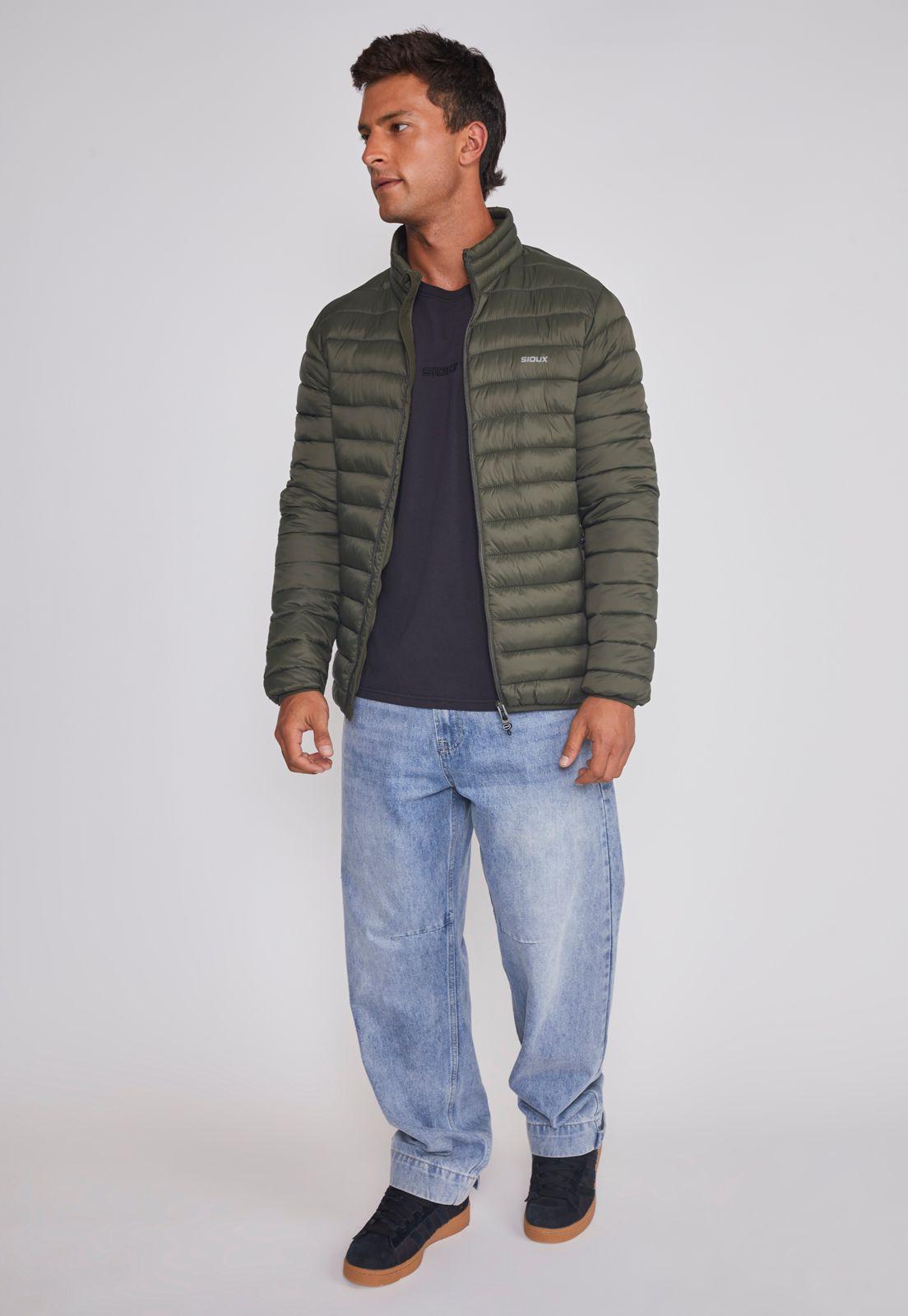 Parka Hombre Basica Lineas Verde Sioux-2