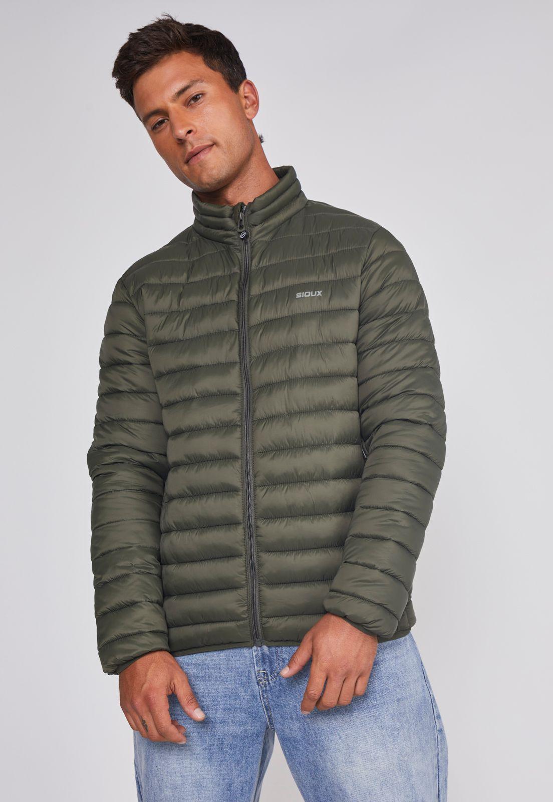 Parka Hombre Basica Lineas Verde Sioux-4