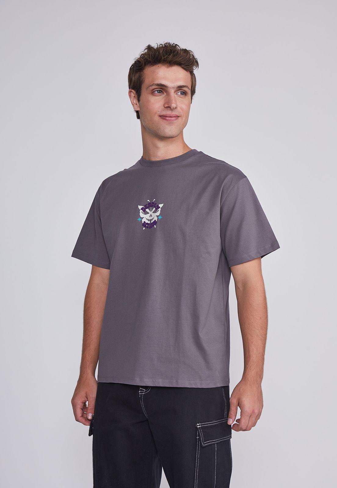 Polera Hombre Mariposa Gris Sioux-0