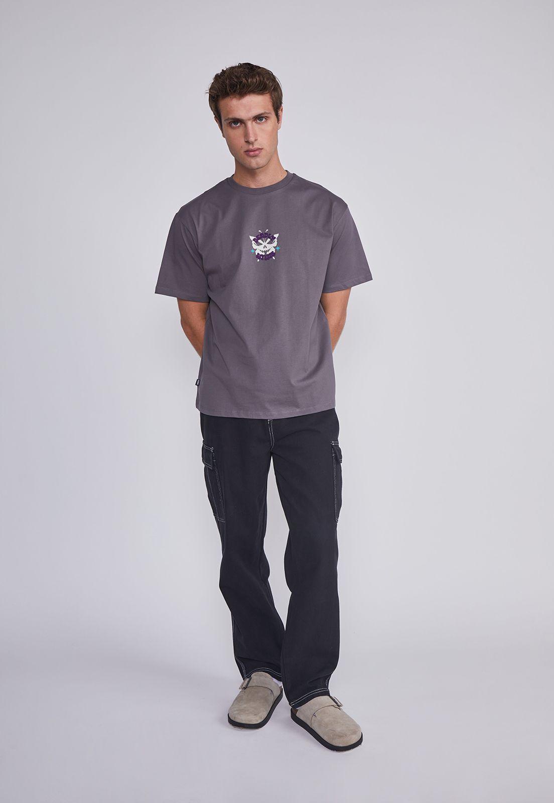 Polera Hombre Mariposa Gris Sioux-3