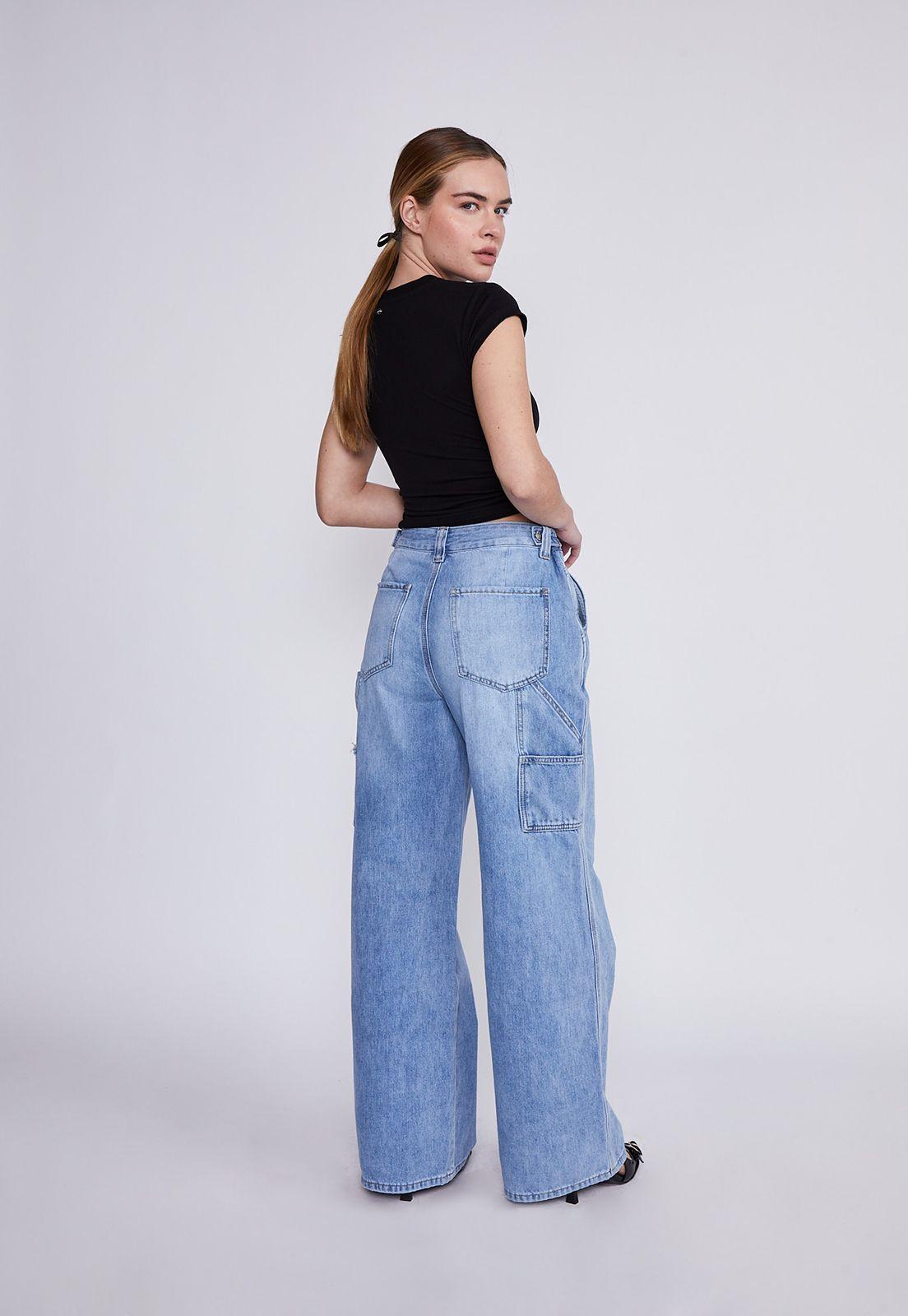 Jeans Mujer Celeste Carpintero Sioux-2