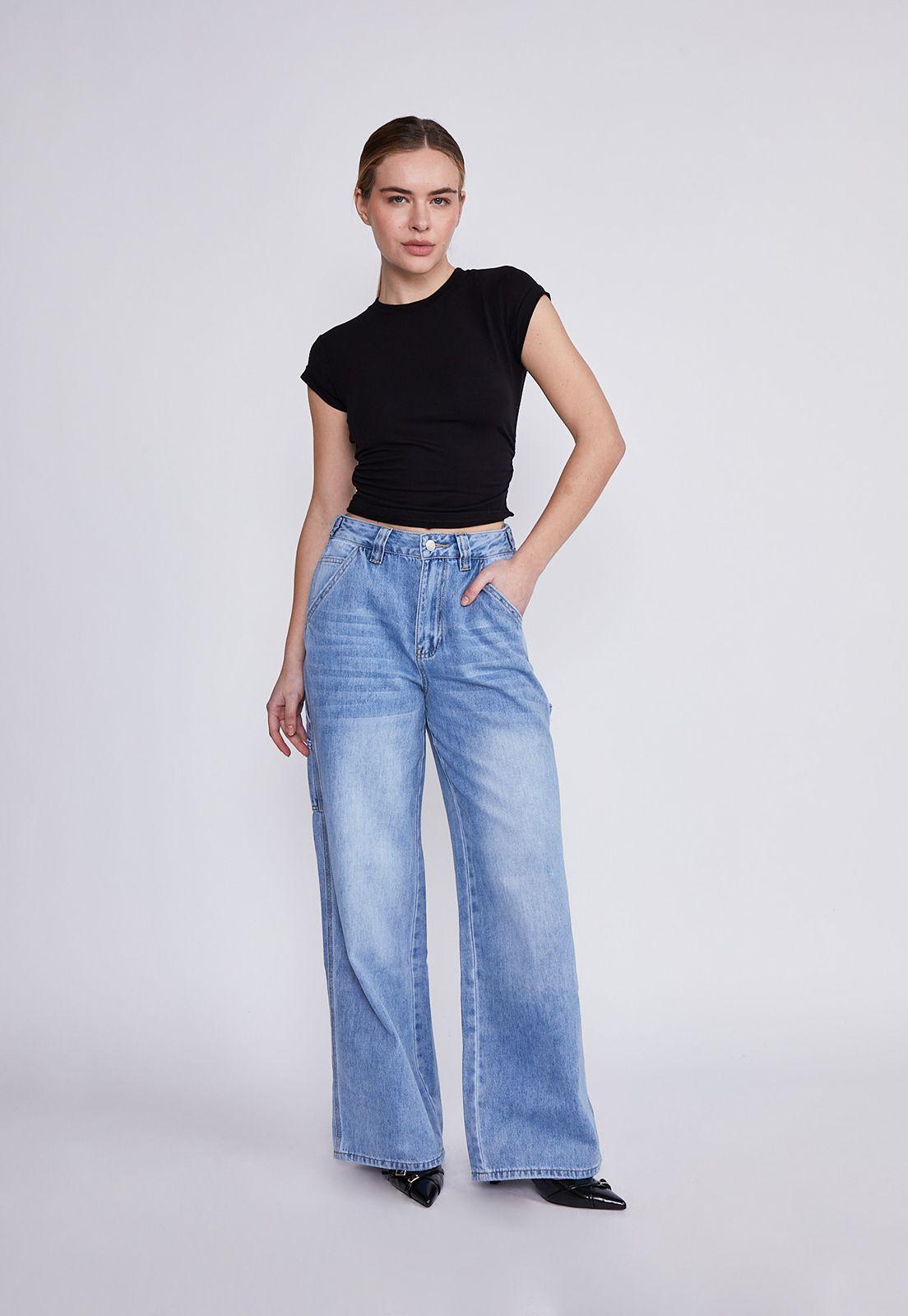Jeans Mujer Celeste Carpintero Sioux-3