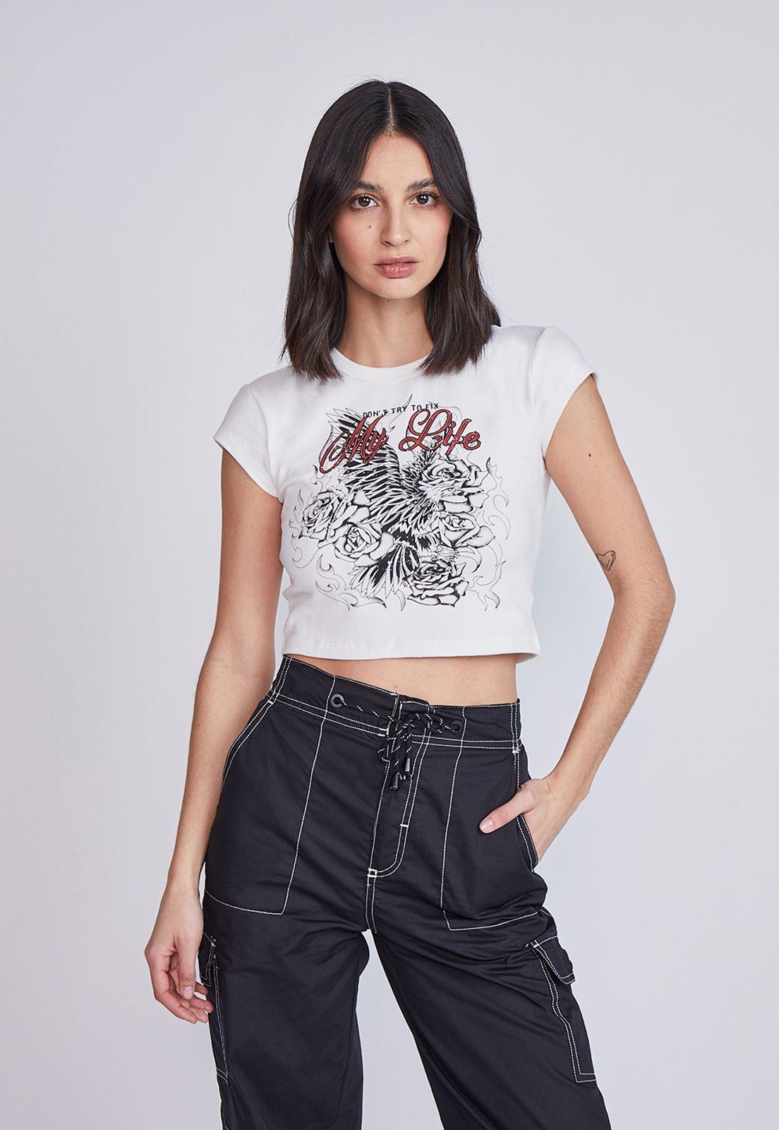 Polera Mujer Aguila Blanco Sioux-0