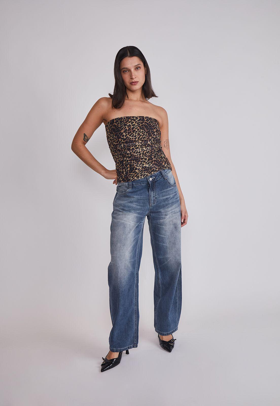 Peto Mujer Leopardo Beige Sioux-4