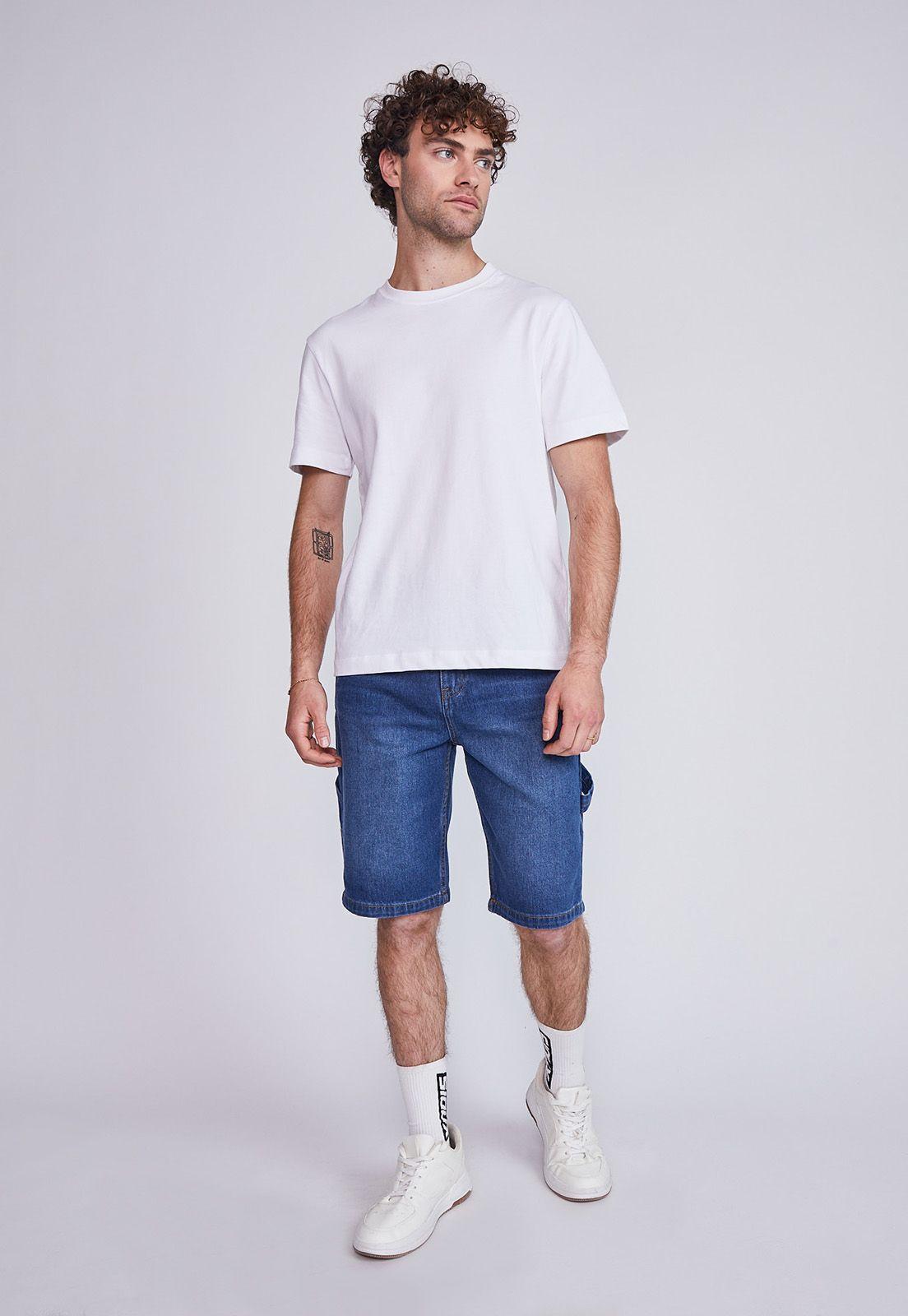 Bermuda Hombre Carpintero Azul Sioux-3