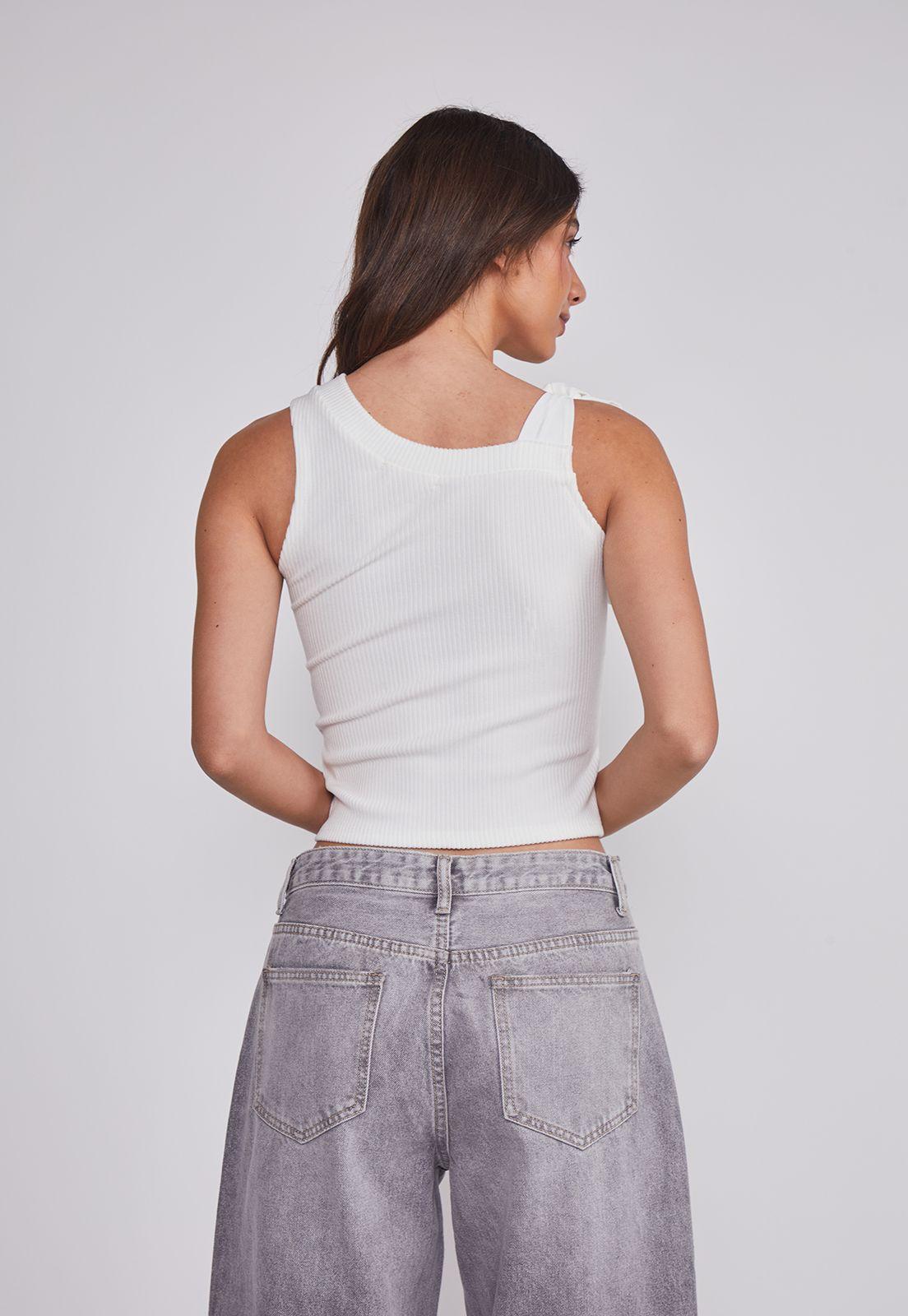 Peto Mujer Hombro Lazo Blanco Sioux-4