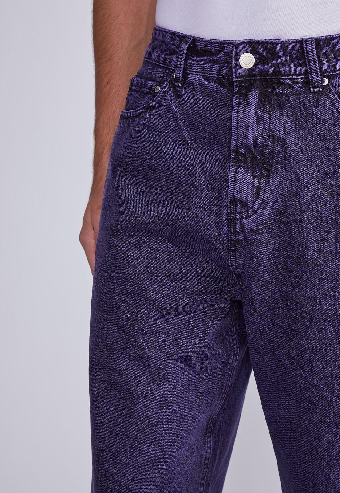 Jeans Hombre Morado Regular Color Lavado Sioux-1