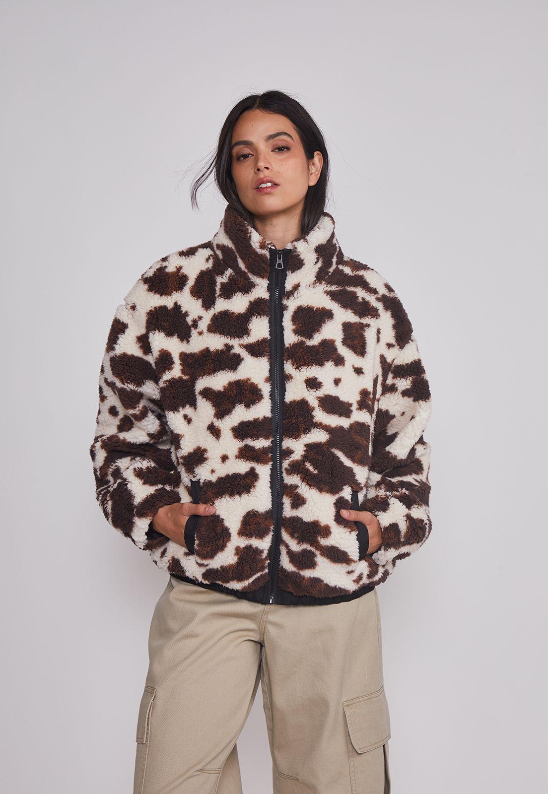 Polar Mujer Cow Print Café Sioux-0