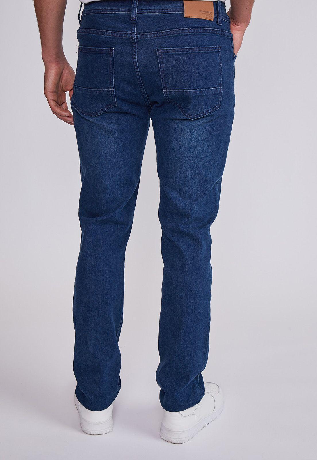 Jeans Hombre Azul Slim Elasticado Desgastado Sioux-2