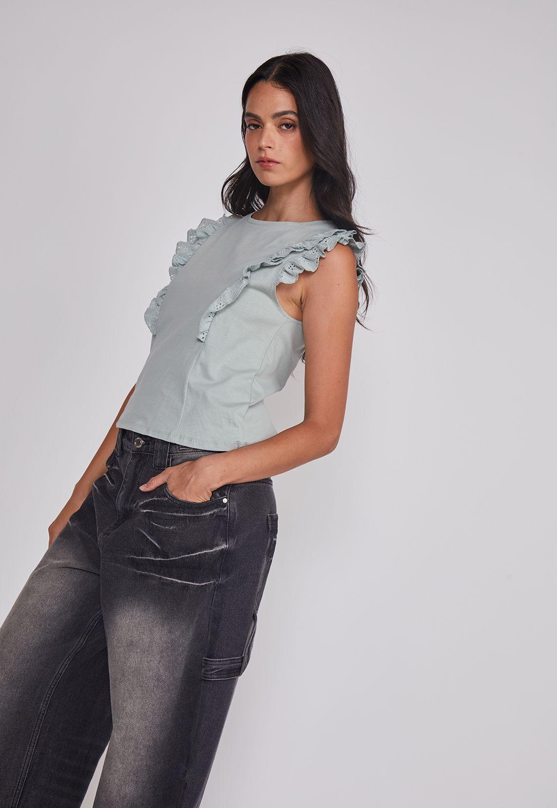 Jeans Mujer Balloon Carpenter Negro Sioux-5