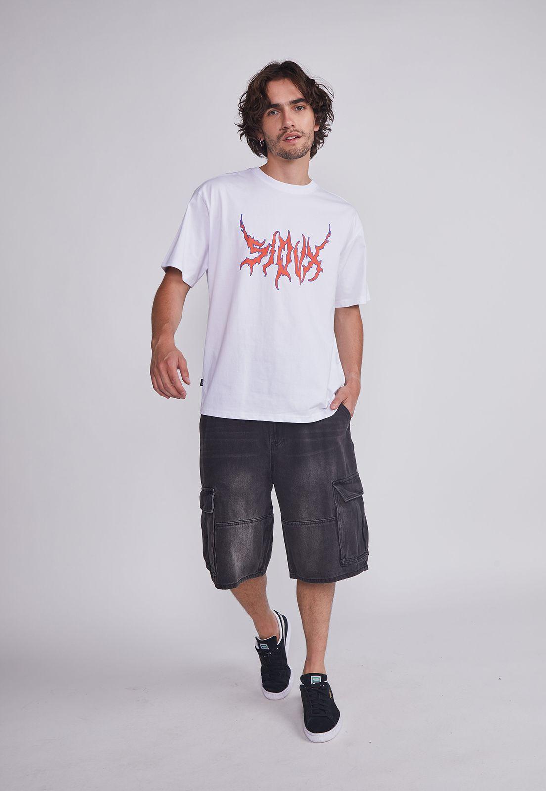 Bermuda Hombre Gris Cargo Bolsillos Sioux-4