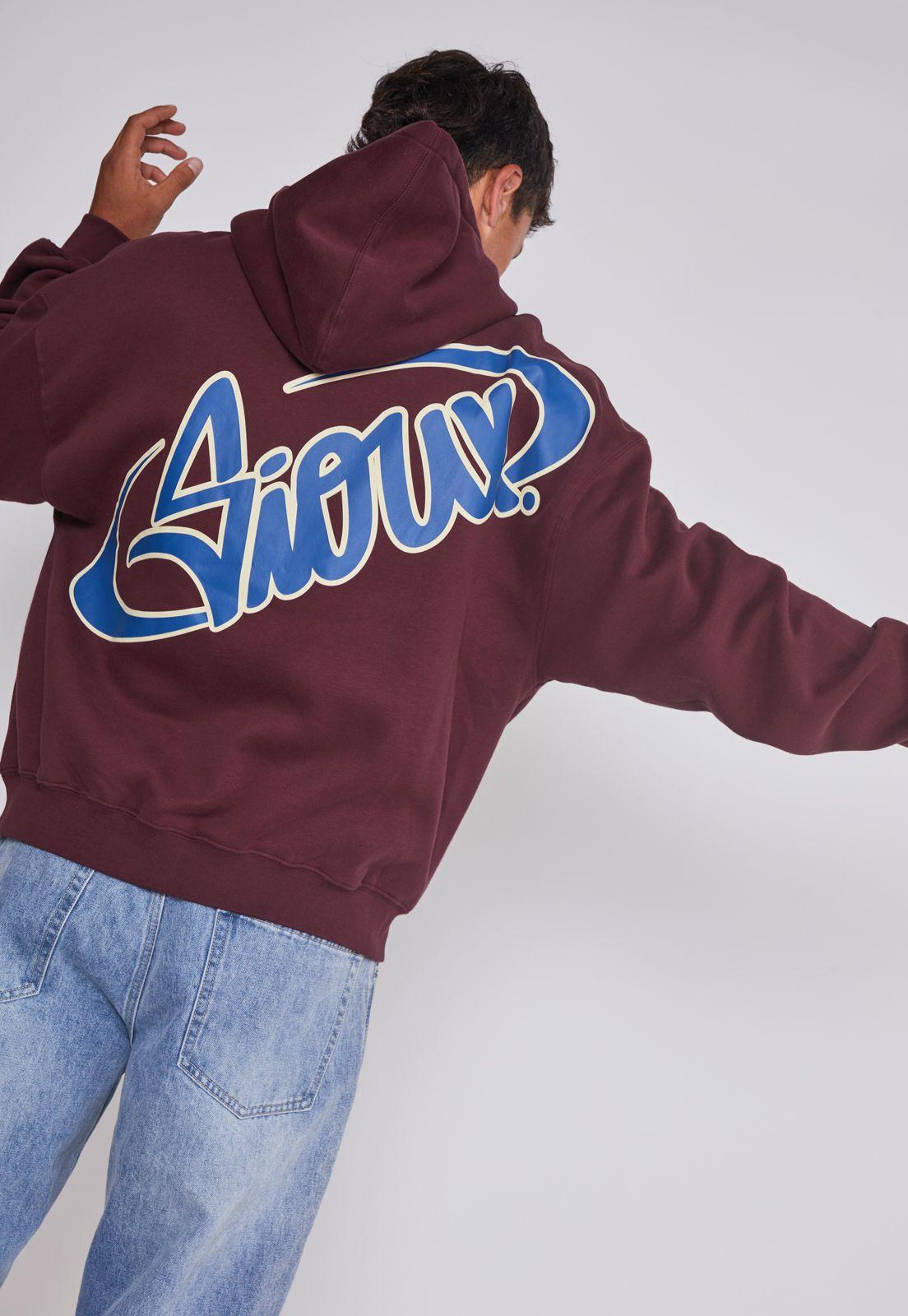 Polerón Hombre Relaxed Burdeo Sioux-4