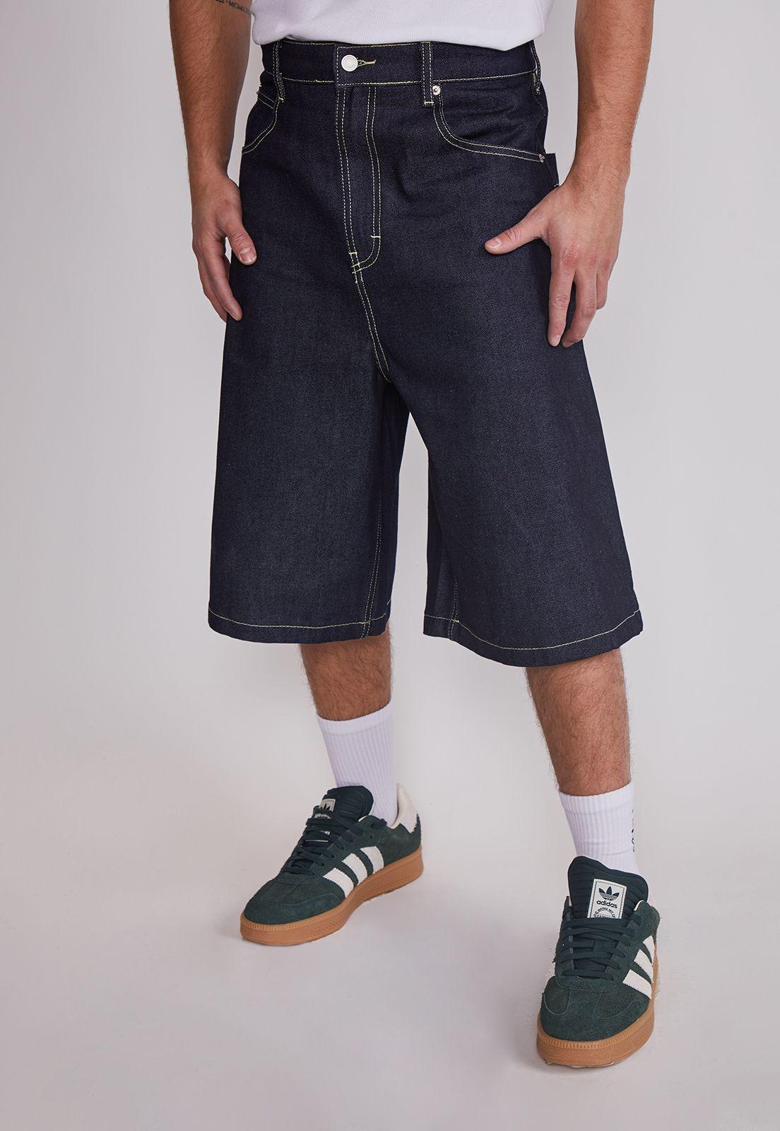 Bermuda Hombre Denim Costura Azul Sioux-0