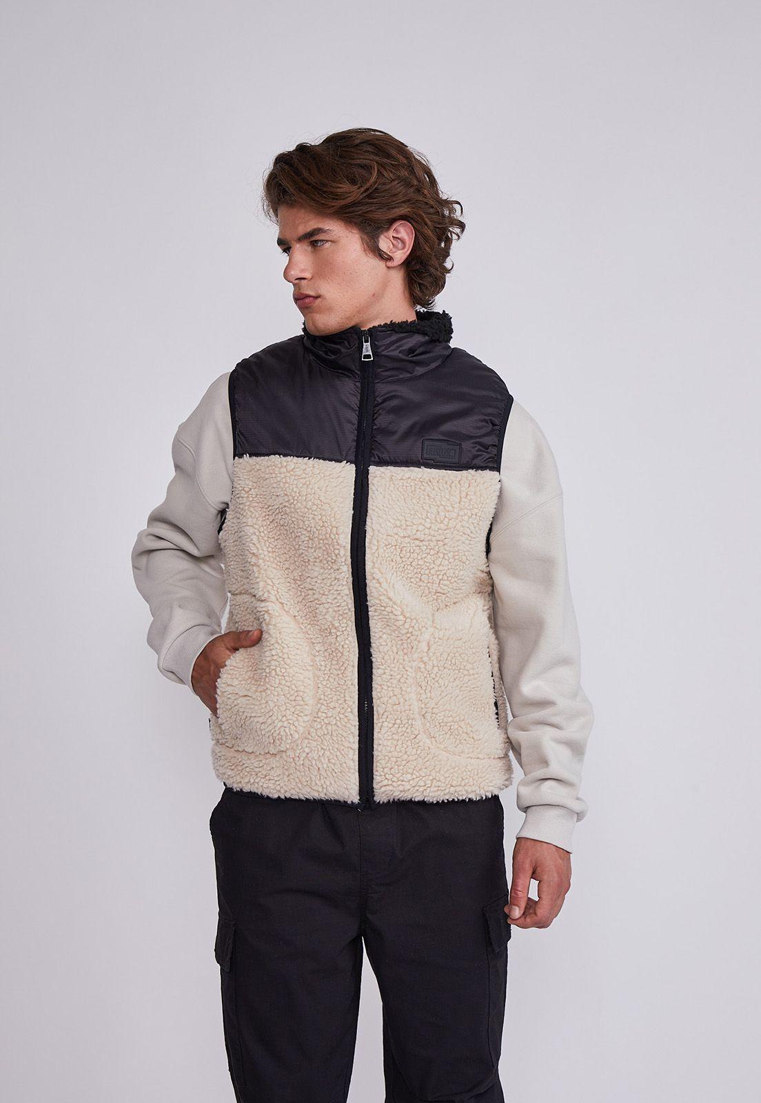 Chaqueta Polar Hombre Negro Sin Mangas Sioux-0