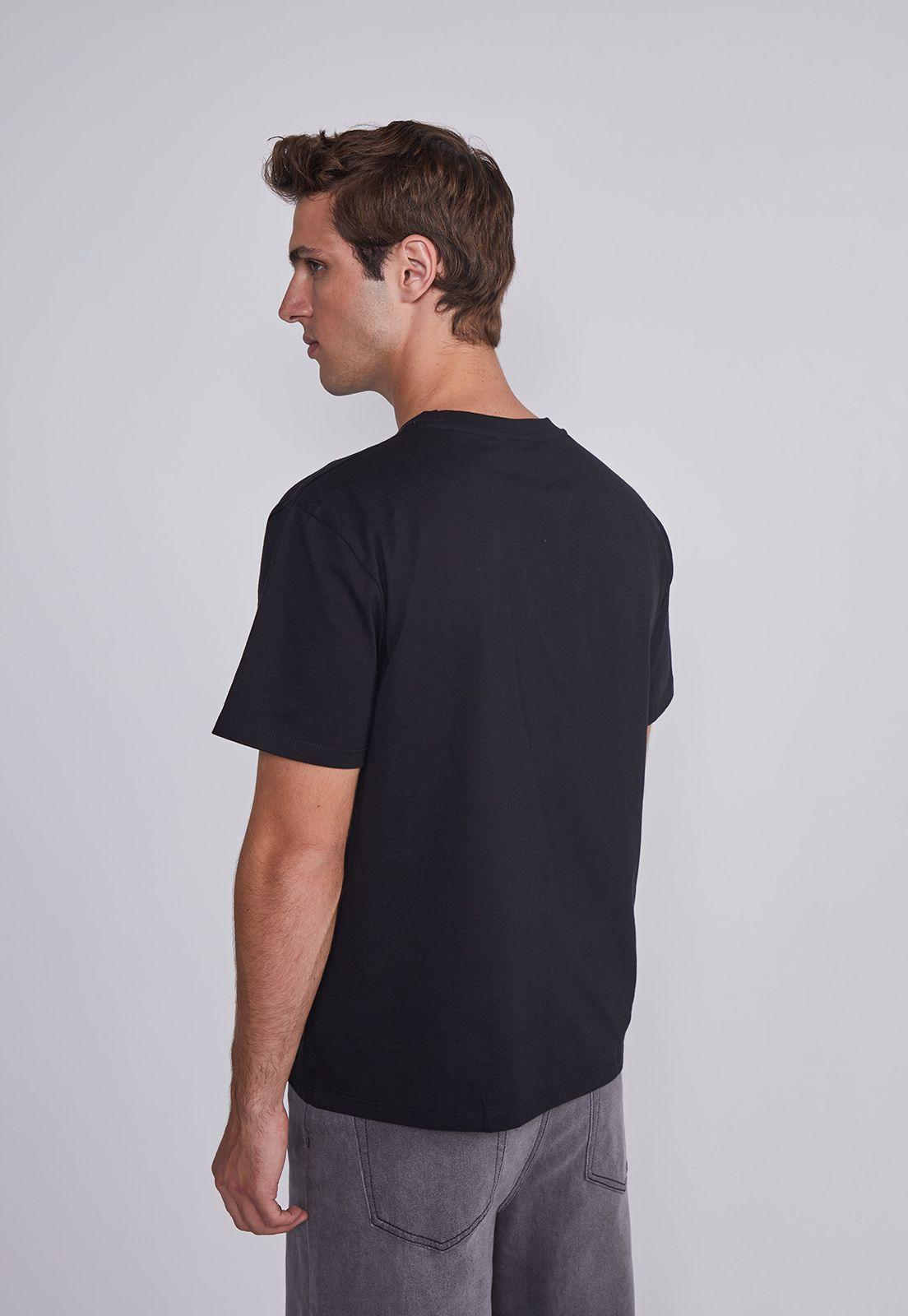 Polera Hombre Basica Negro Sioux-3
