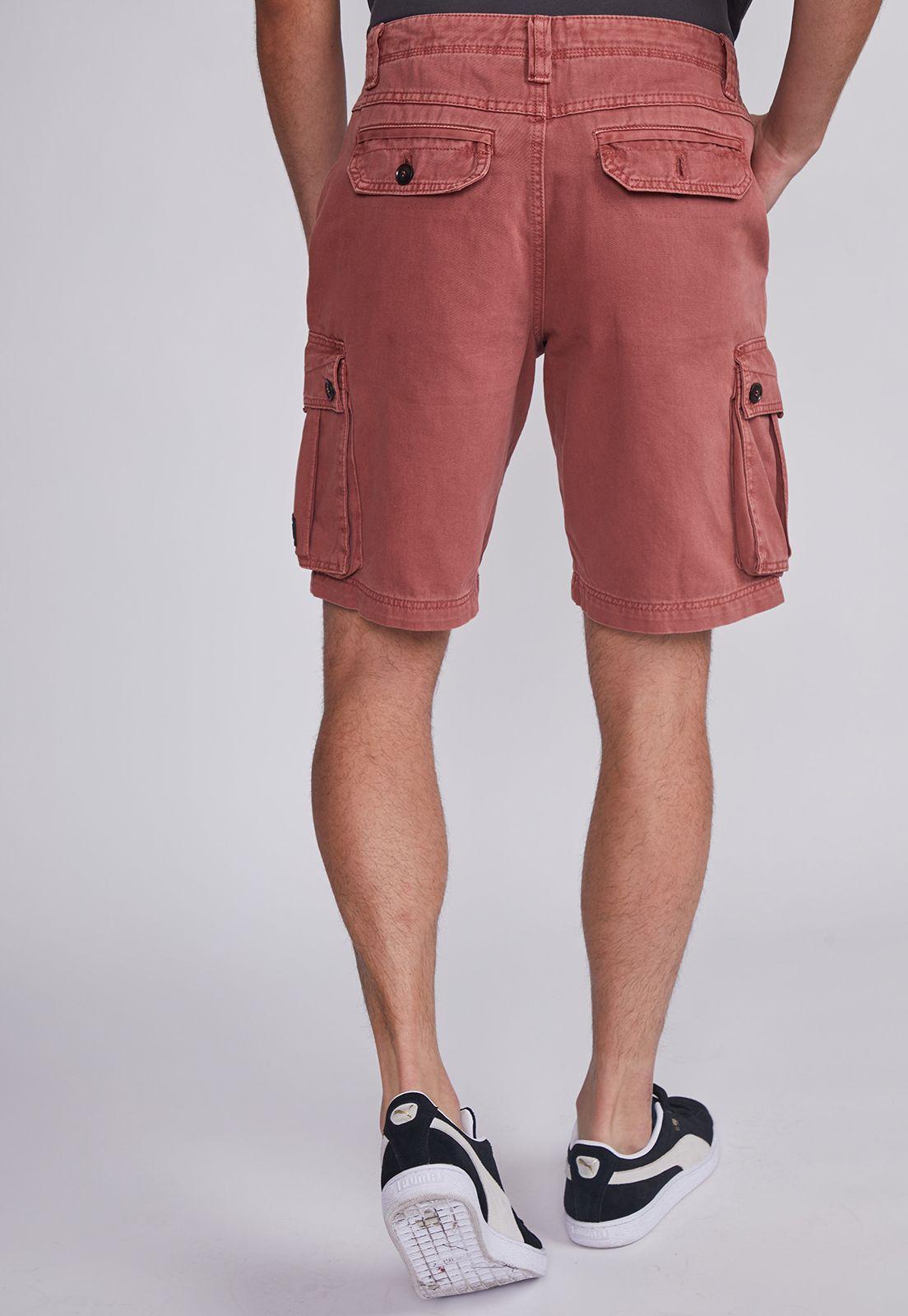 Bermuda Hombre Beige Cargo Sioux-3