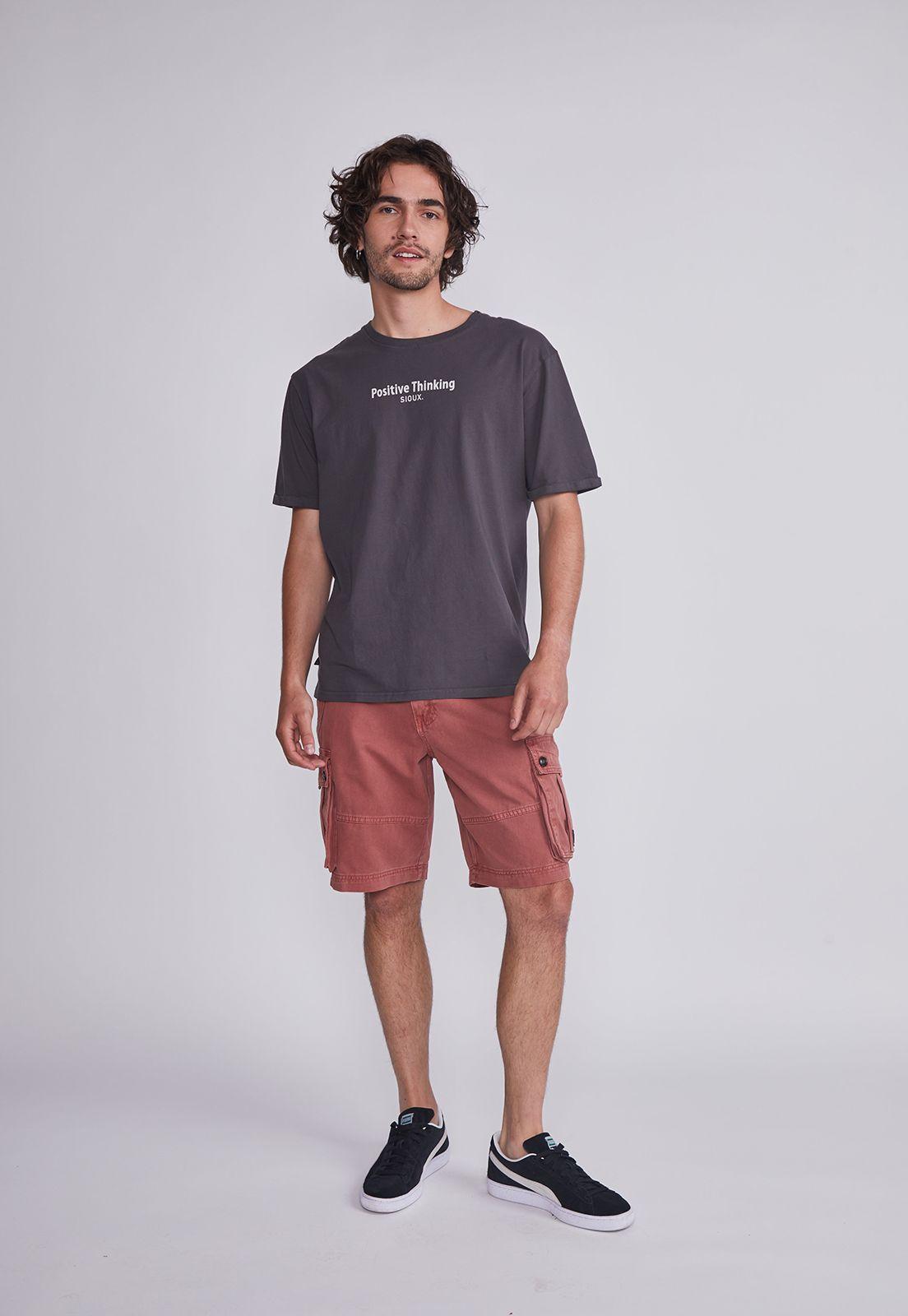 Bermuda Hombre Beige Cargo Sioux-4