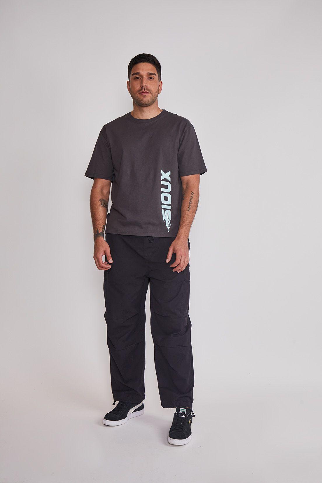 Polera Hombre Boxy Gris Sioux-4