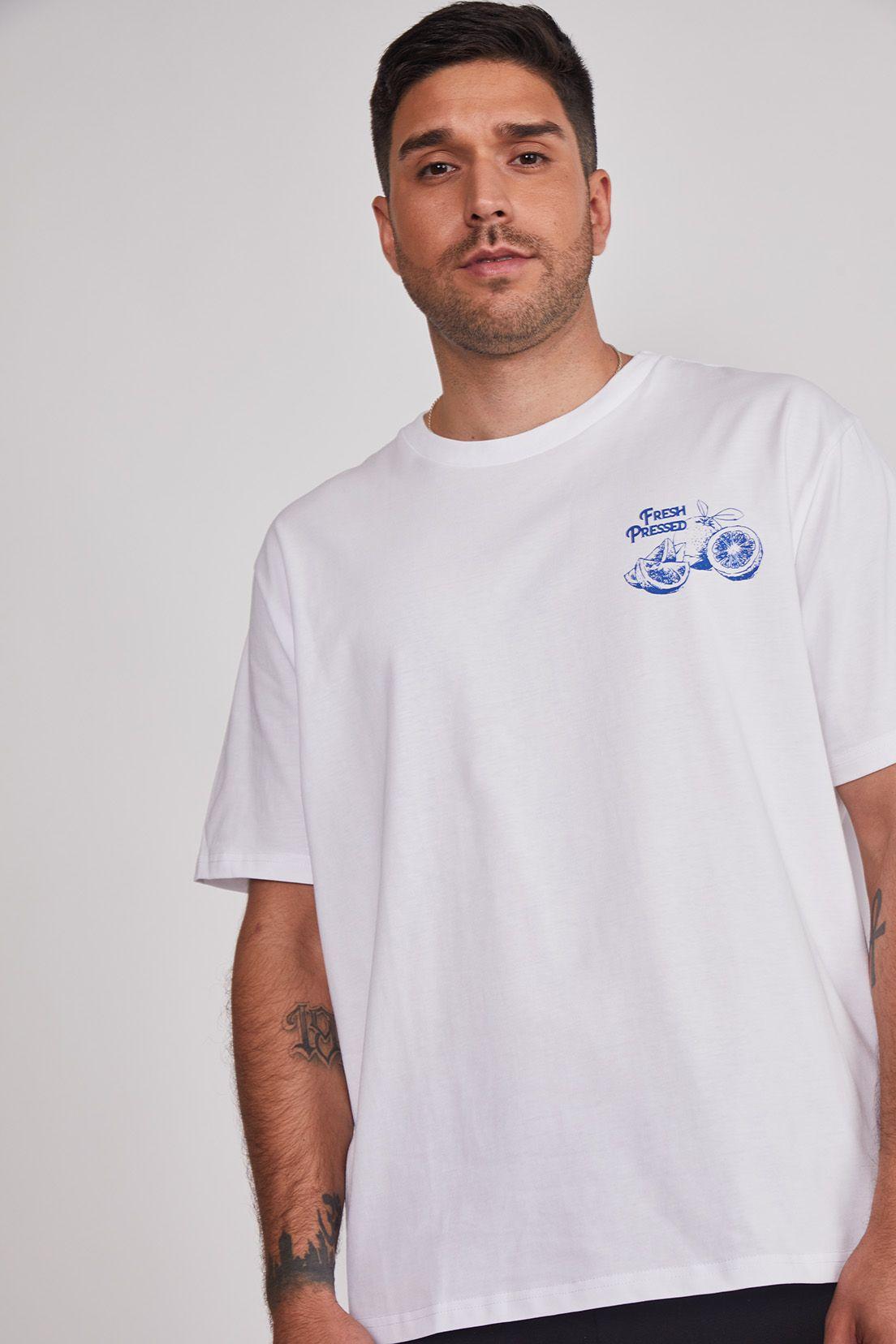 Polera Hombre Fruta Blanco Sioux-1