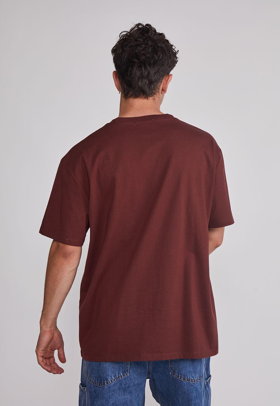 Polera Hombre Basic Lisa Café Sioux-3