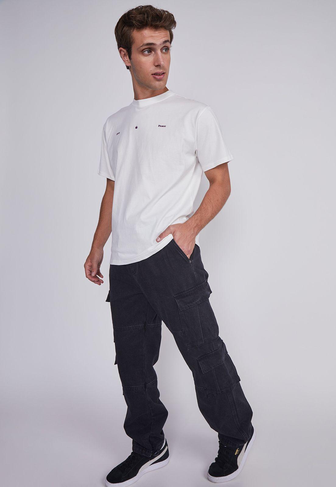 Jeans Hombre Multicargo Negro Sioux-2